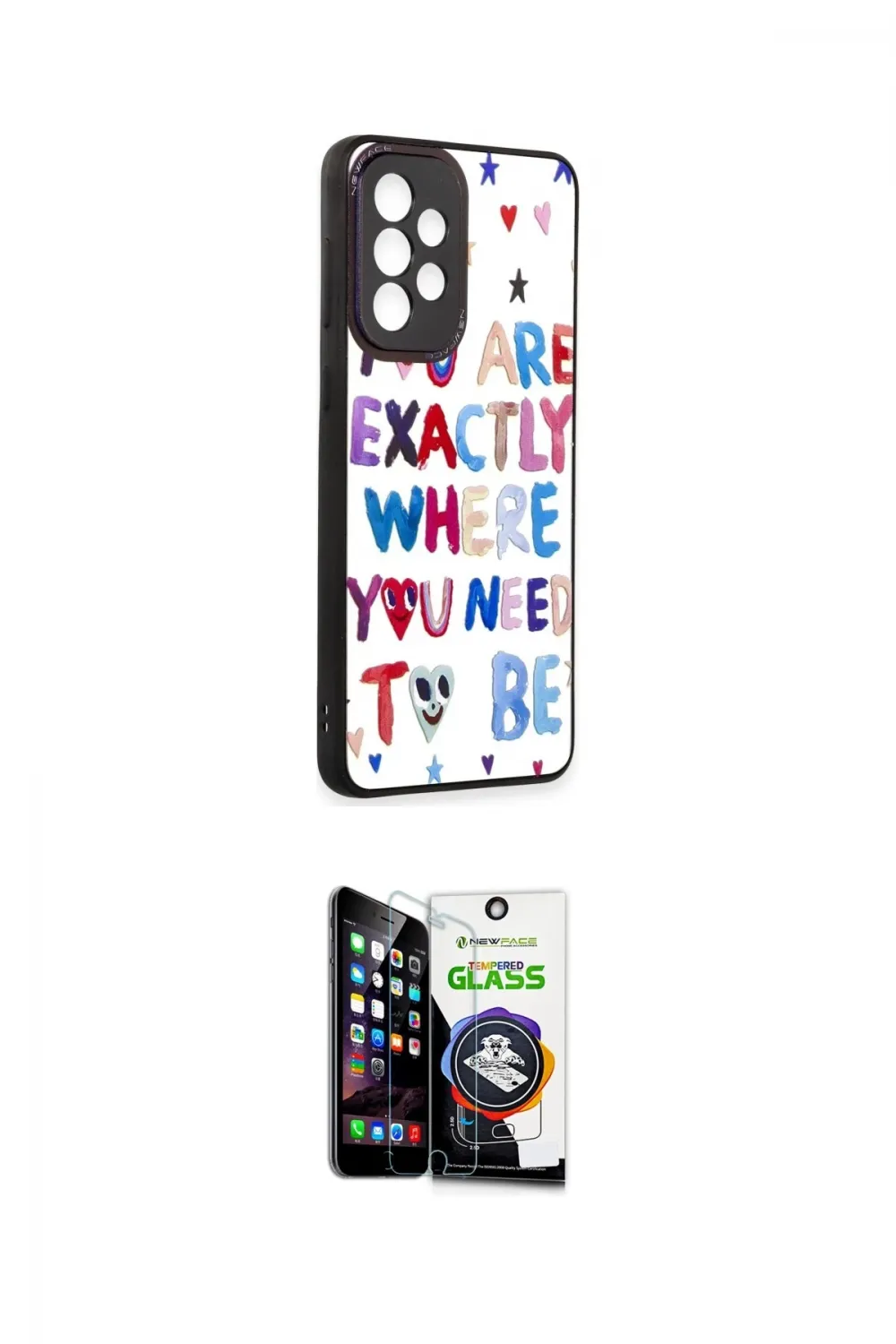 ieg™ Galaxy A33 5G Kılıf Odak Klasik Serisi - Şeffaf Temperli Cam Ekran Koruyucu
