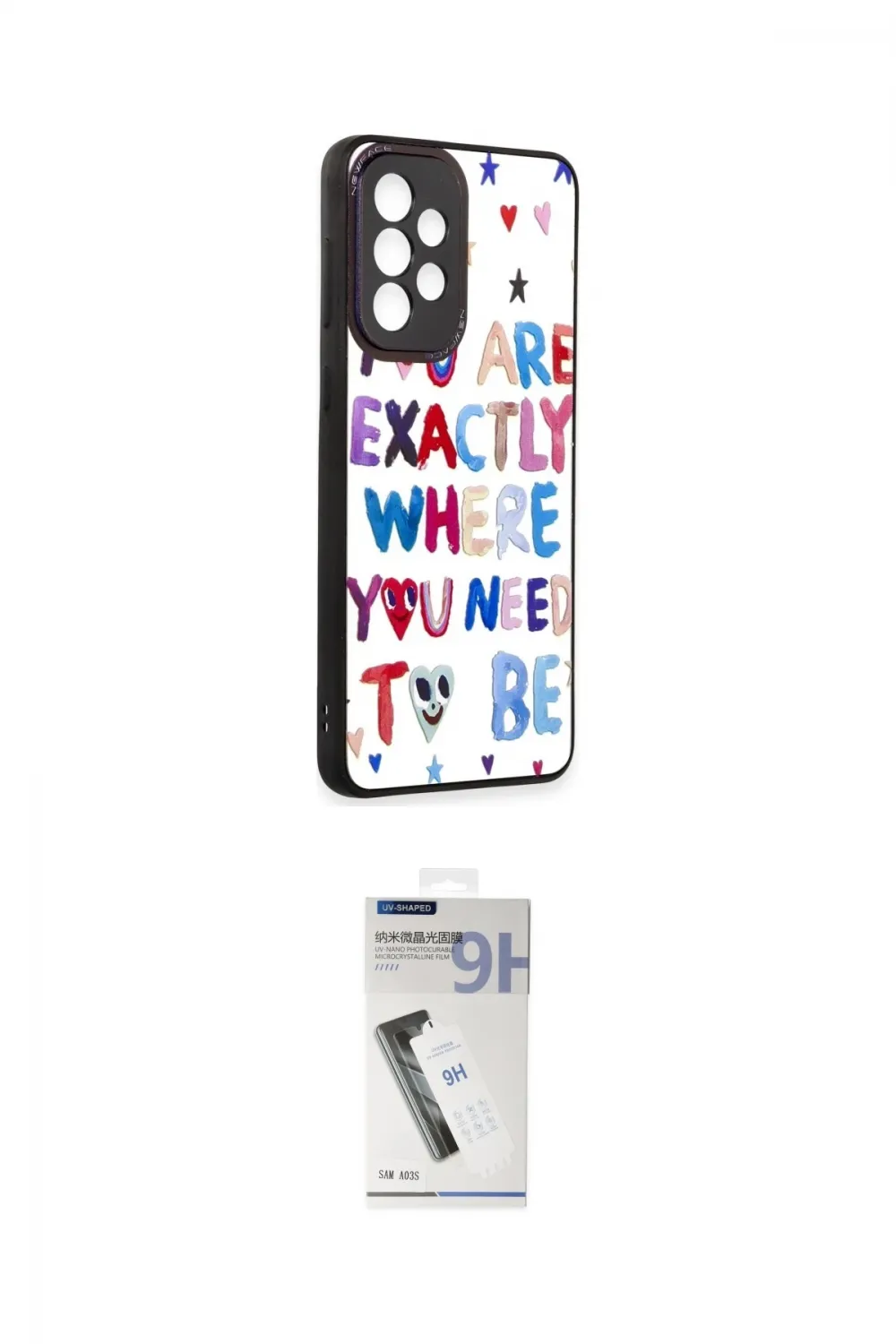 ieg™ Galaxy A33 5G Kılıf Odak Klasik Serisi - Şeffaf Uv Polymer Nano Ekran Koruyucu