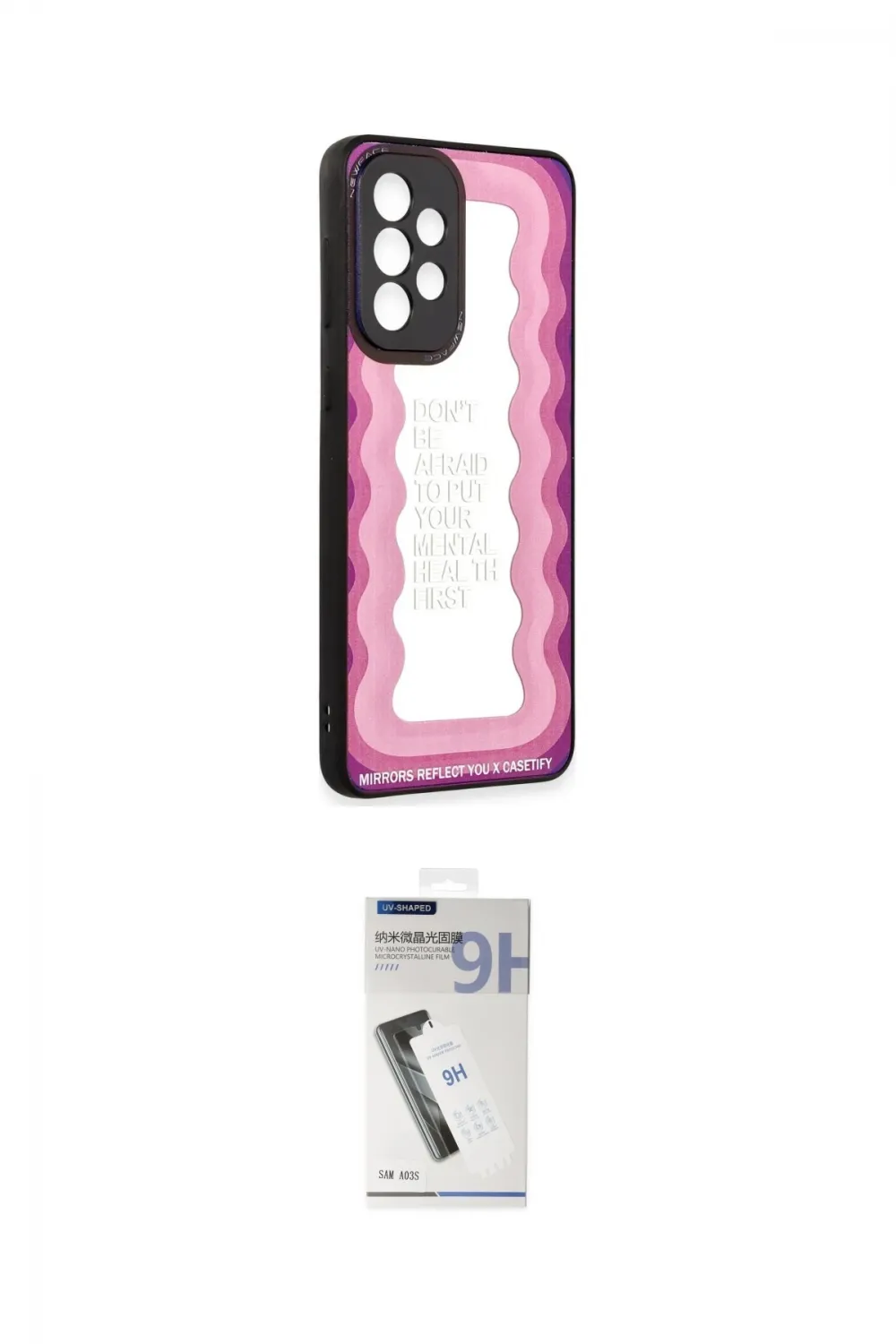 ieg™ Galaxy A33 5G Kılıf Odak Klasik Serisi - Şeffaf Uv Polymer Nano Ekran Koruyucu