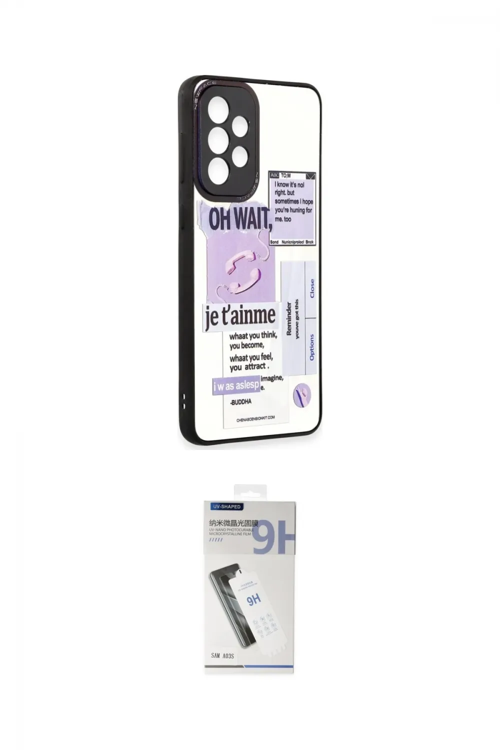 ieg™ Galaxy A33 5G Kılıf Odak Klasik Serisi - Şeffaf Uv Polymer Nano Ekran Koruyucu