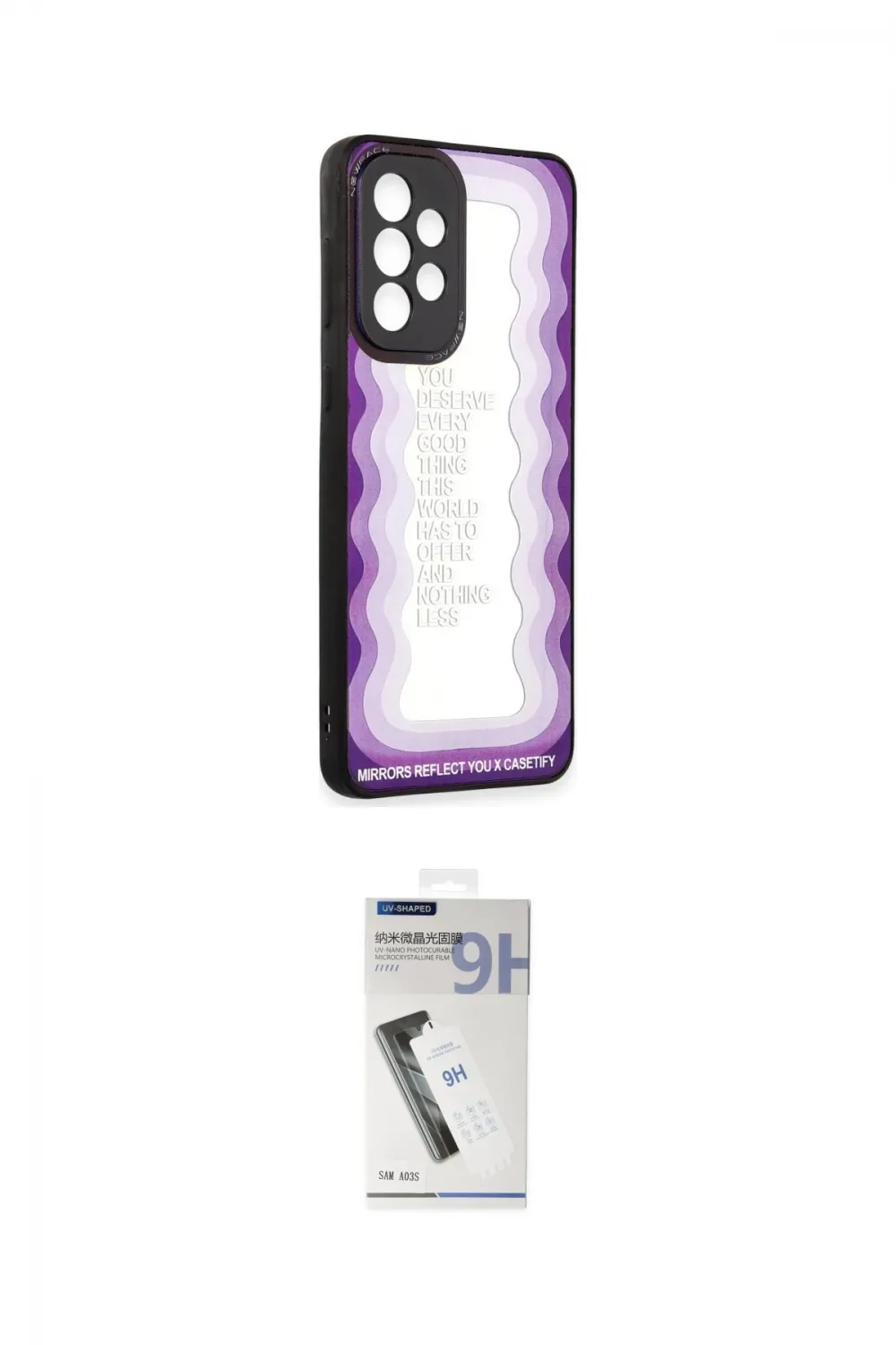 ieg™ Galaxy A33 5G Kılıf Odak Klasik Serisi - Şeffaf Uv Polymer Nano Ekran Koruyucu