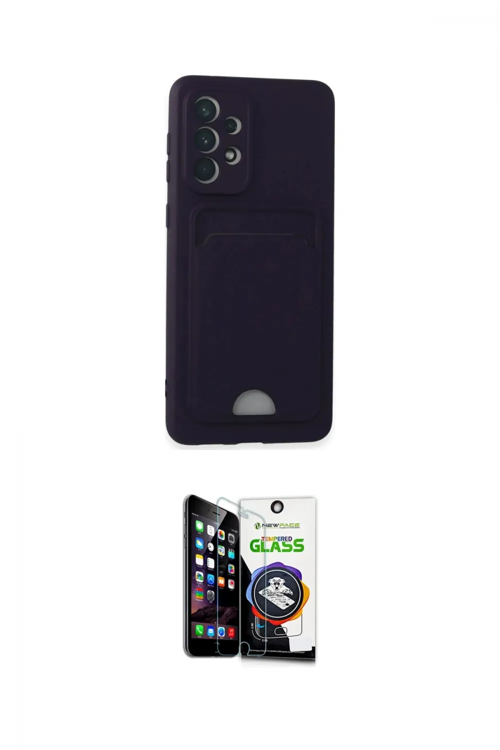 ieg™ Galaxy A33 5G Kılıf Vadi Çizgi Prime - Şeffaf Temperli Cam Ekran Koruyucu