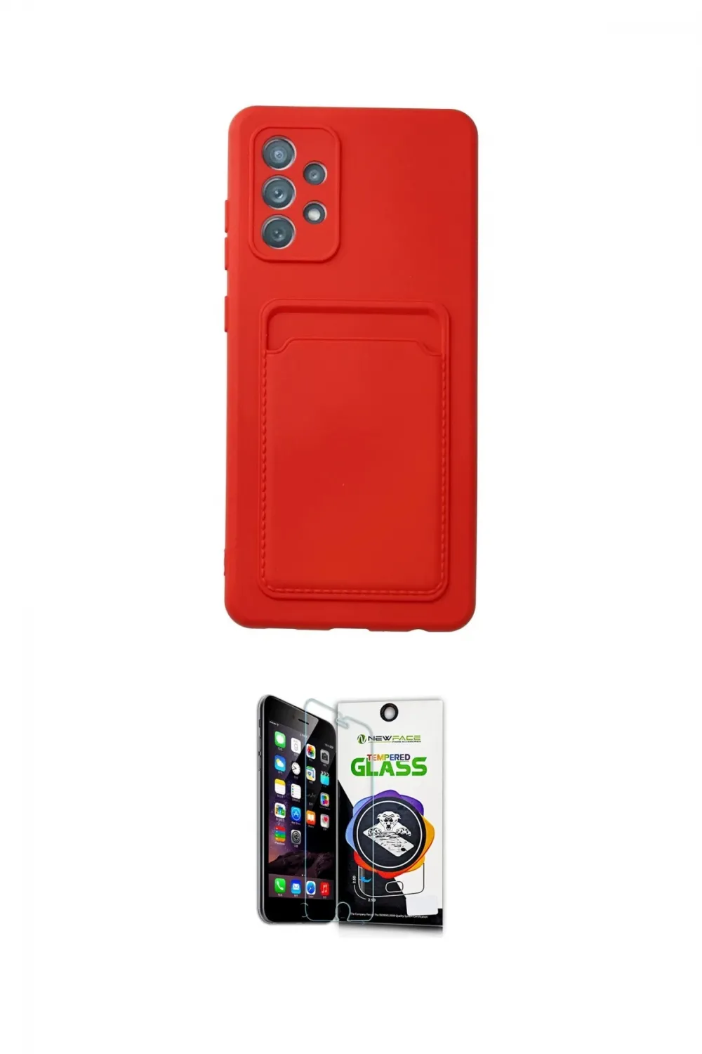 ieg™ Galaxy A33 5G Kılıf Vadi Çizgi Prime - Şeffaf Temperli Cam Ekran Koruyucu