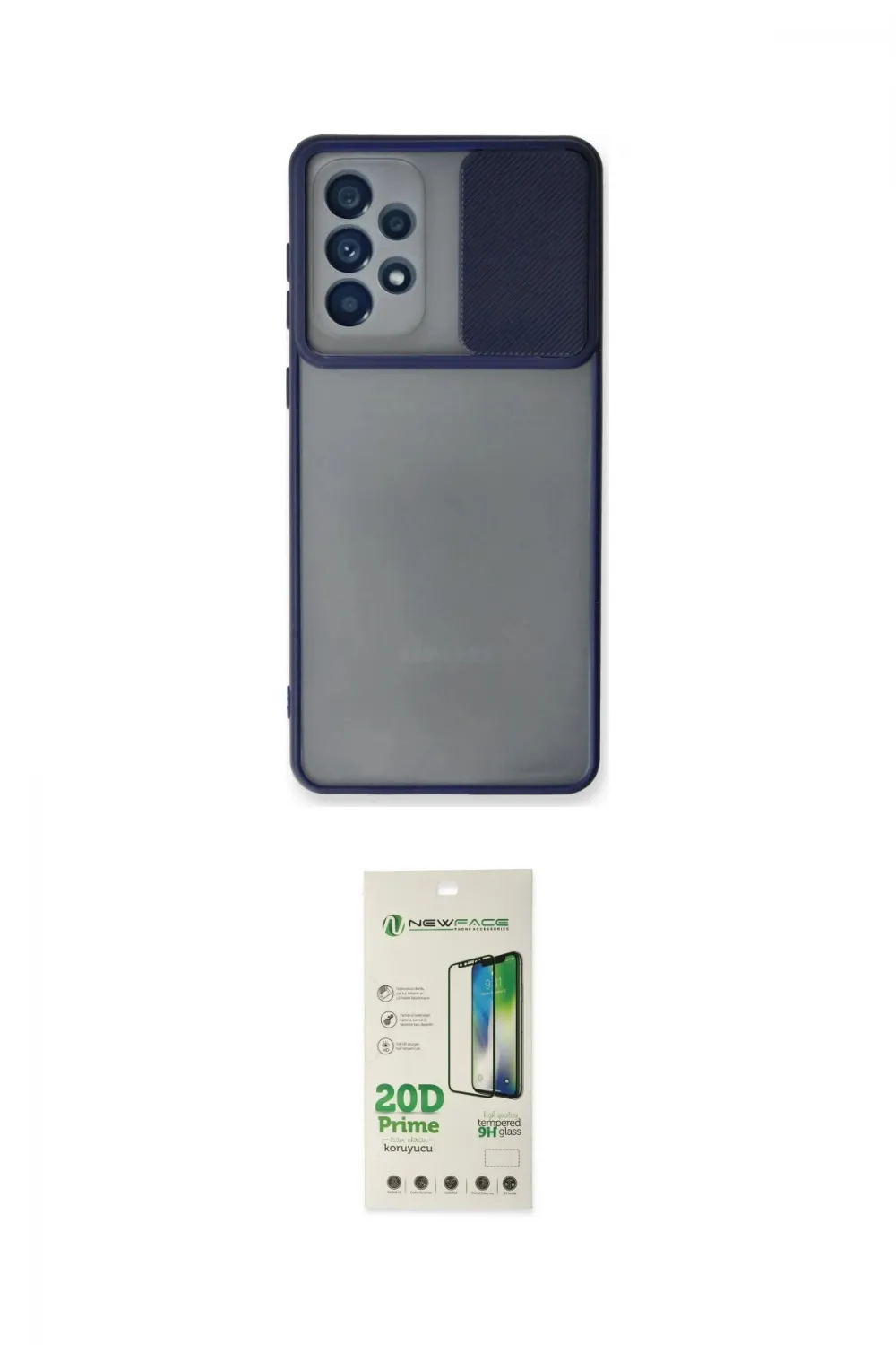 ieg™ Galaxy A33 5G Kılıf Vadi Çizgi - Siyah 20D Premium Cam Ekran Koruyucu