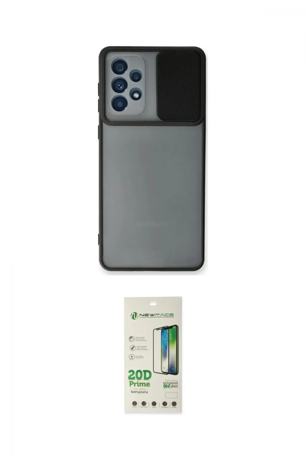 ieg™ Galaxy A33 5G Kılıf Vadi Çizgi - Siyah 20D Premium Cam Ekran Koruyucu