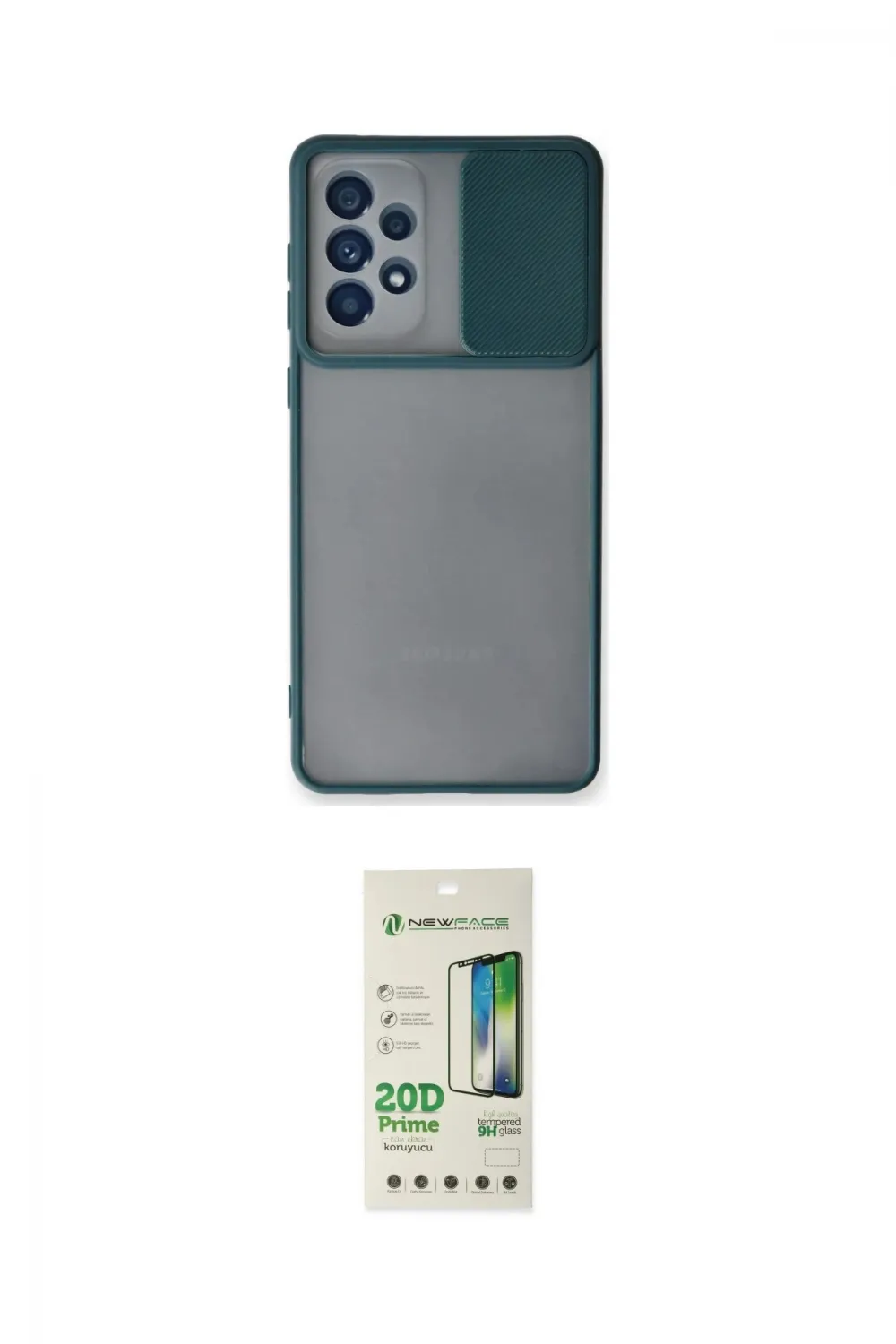 ieg™ Galaxy A33 5G Kılıf Vadi Çizgi - Siyah 20D Premium Cam Ekran Koruyucu
