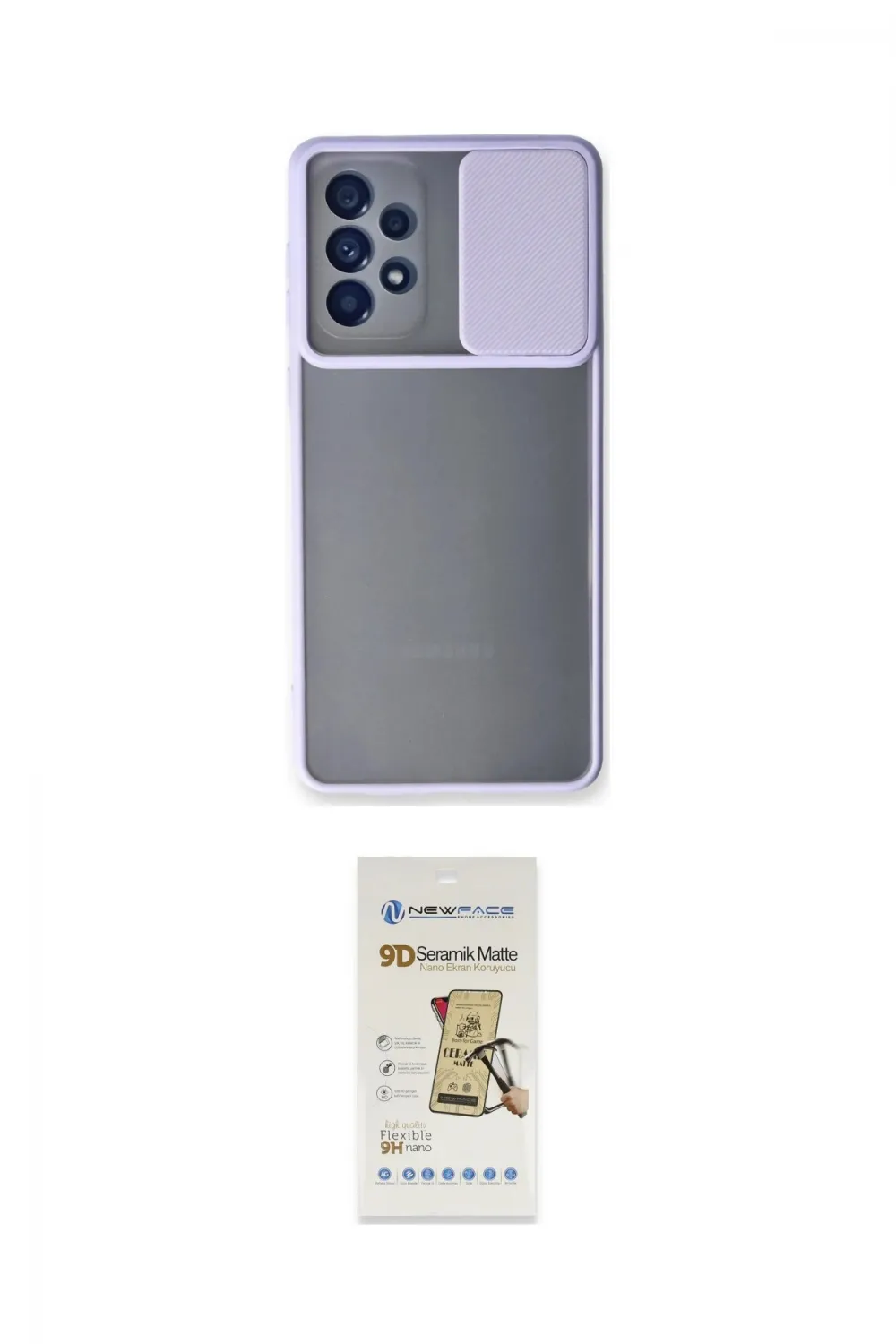 ieg™ Galaxy A33 5G Kılıf Vadi Çizgi - Siyah Mat Seramik Nano Ekran Koruyucu