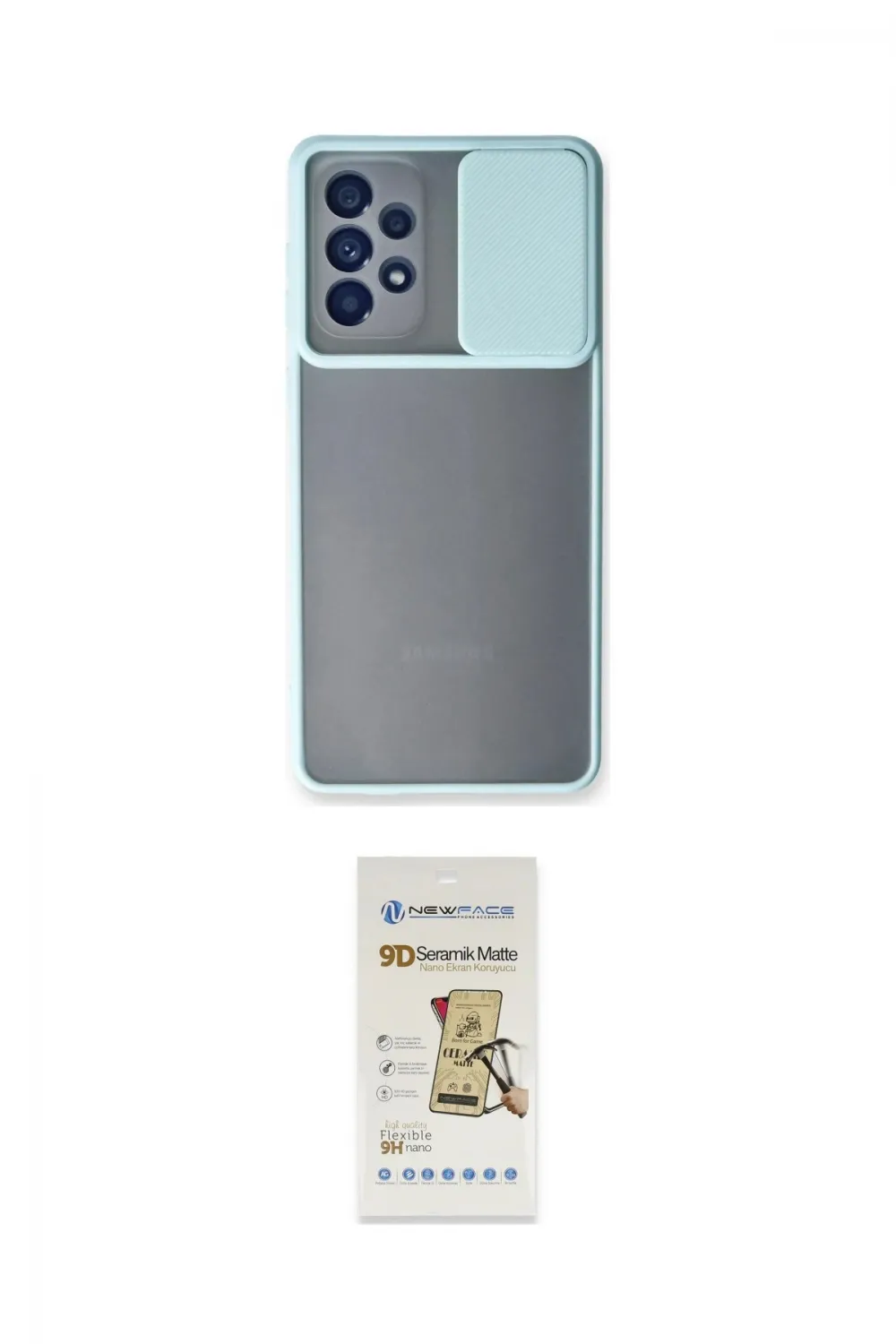 ieg™ Galaxy A33 5G Kılıf Vadi Çizgi - Siyah Mat Seramik Nano Ekran Koruyucu
