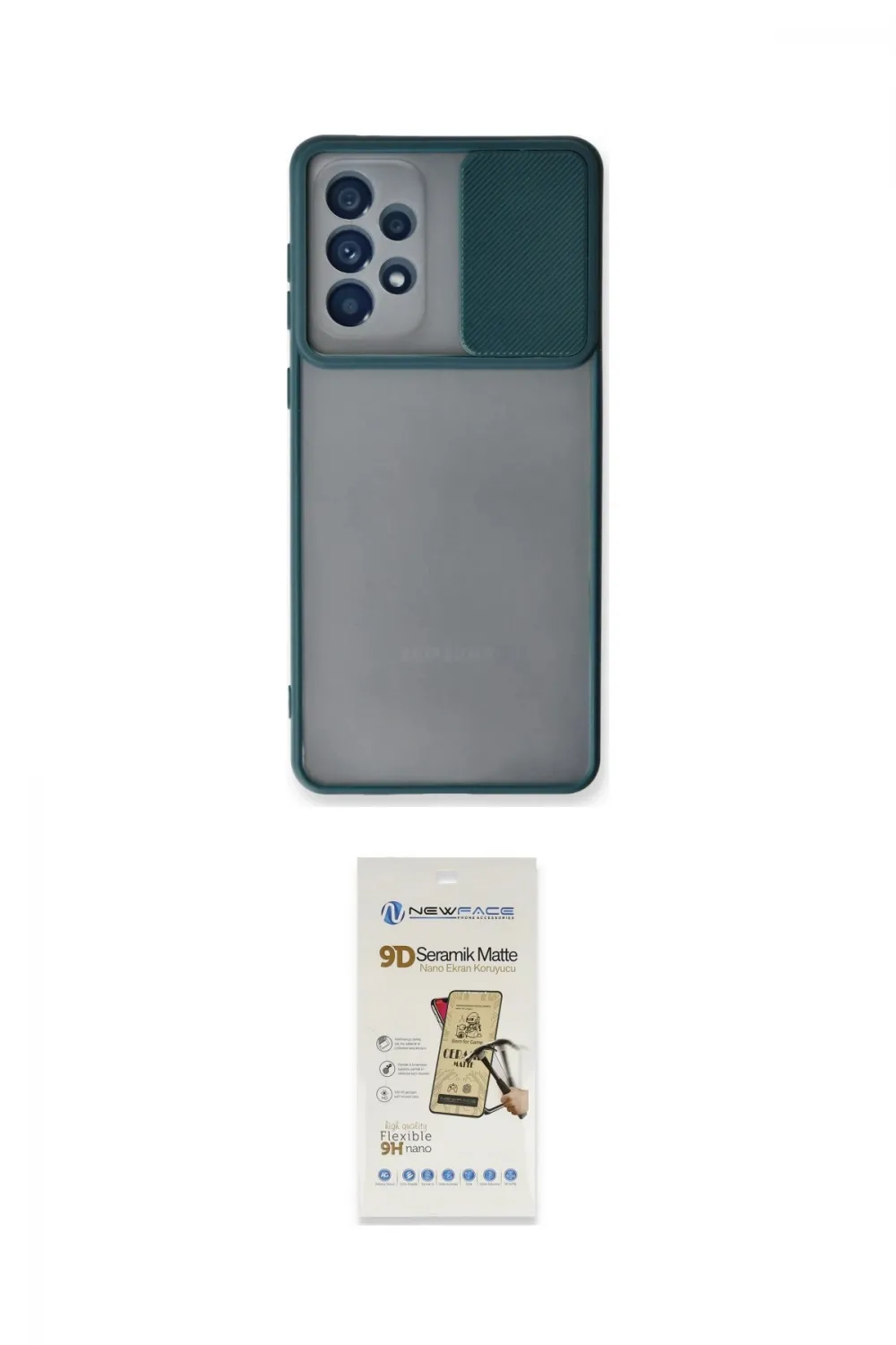 ieg™ Galaxy A33 5G Kılıf Vadi Çizgi - Siyah Mat Seramik Nano Ekran Koruyucu