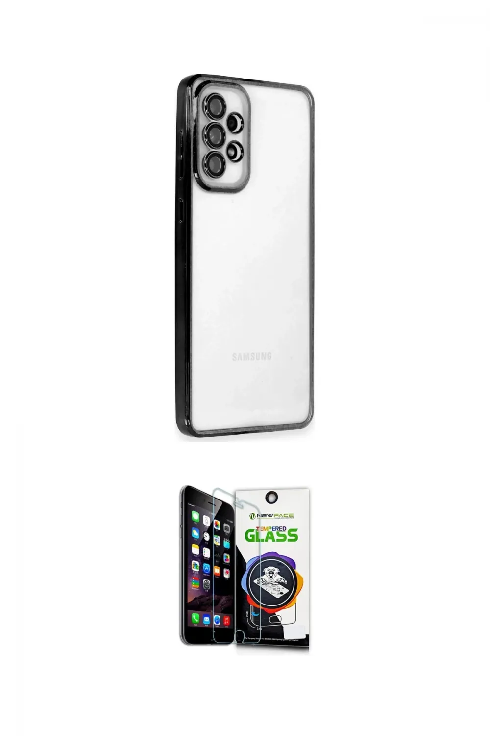 ieg™ Galaxy A33 5G Kılıf Vadi Minimal - Şeffaf Temperli Cam Ekran Koruyucu