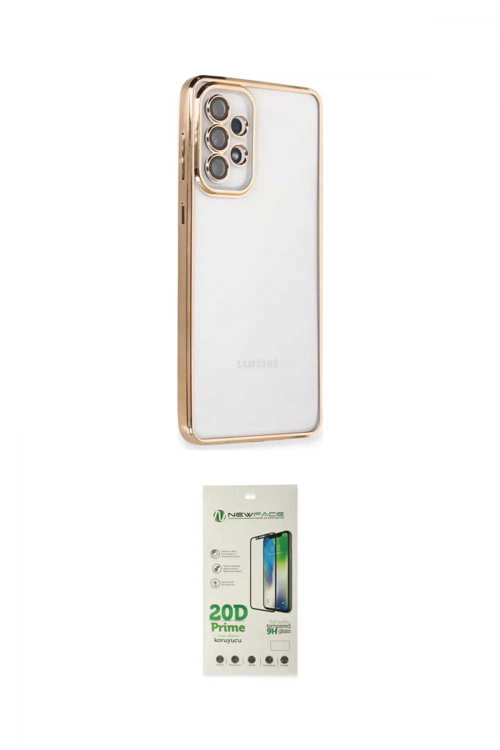 ieg™ Galaxy A33 5G Kılıf Vadi Minimal - Siyah 20D Premium Cam Ekran Koruyucu