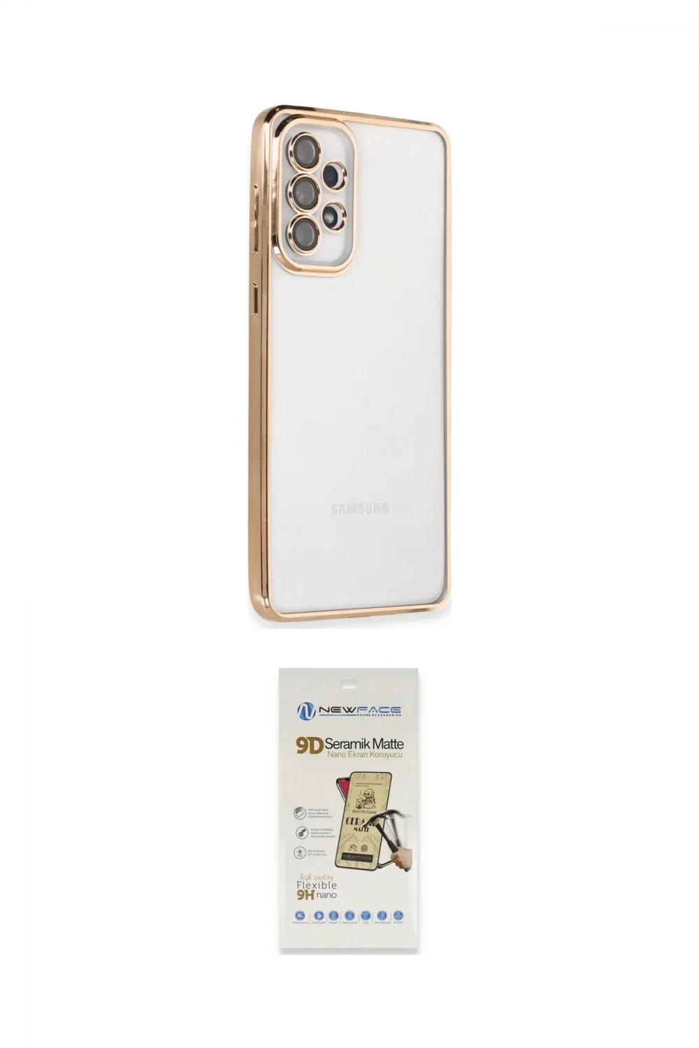 ieg™ Galaxy A33 5G Kılıf Vadi Minimal - Siyah Mat Seramik Nano Ekran Koruyucu