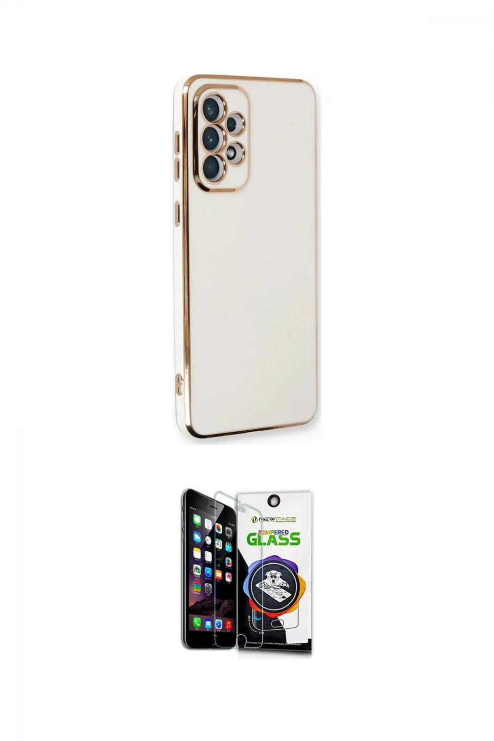 ieg™ Galaxy A33 5G Kılıf Yankı Serisi - Şeffaf Temperli Cam Ekran Koruyucu
