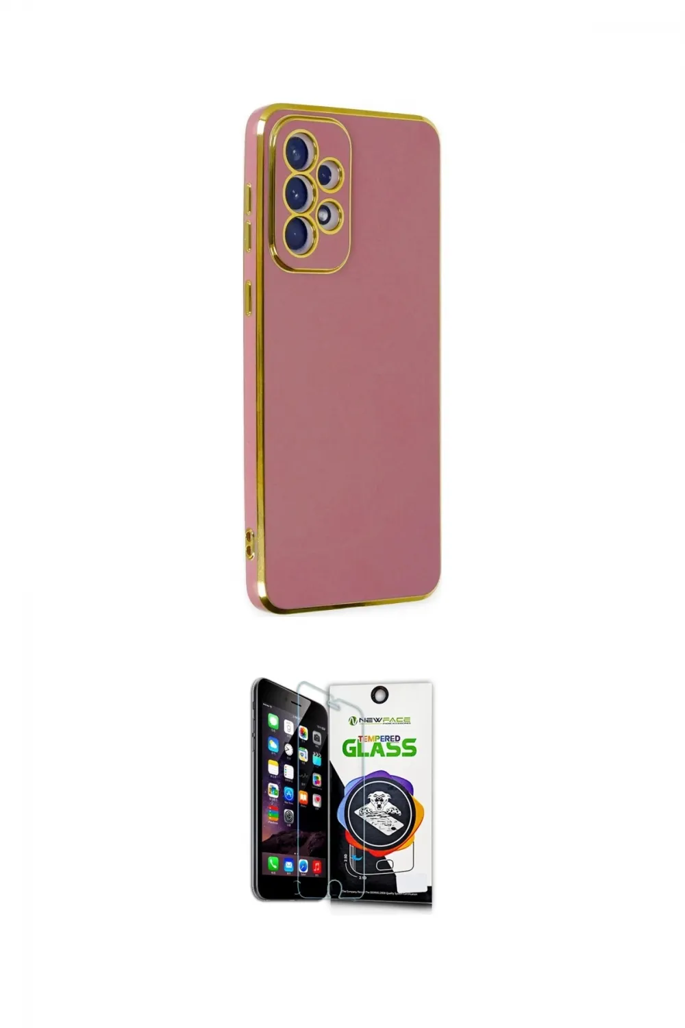 ieg™ Galaxy A33 5G Kılıf Yankı Serisi - Şeffaf Temperli Cam Ekran Koruyucu