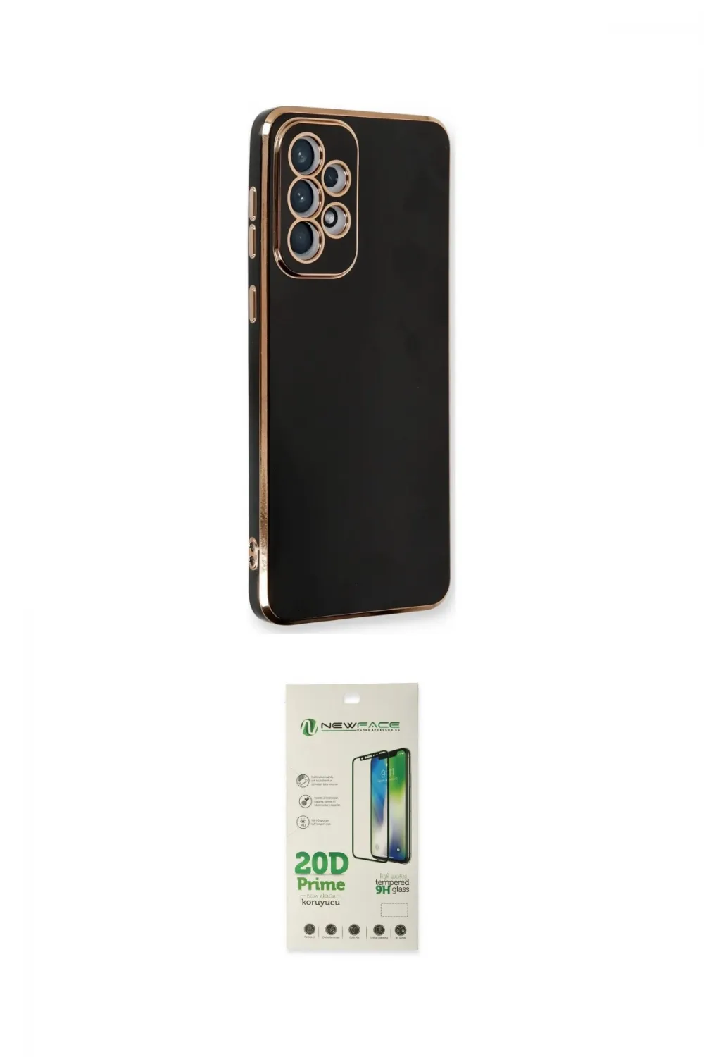 ieg™ Galaxy A33 5G Kılıf Yankı Serisi - Siyah 20D Premium Cam Ekran Koruyucu