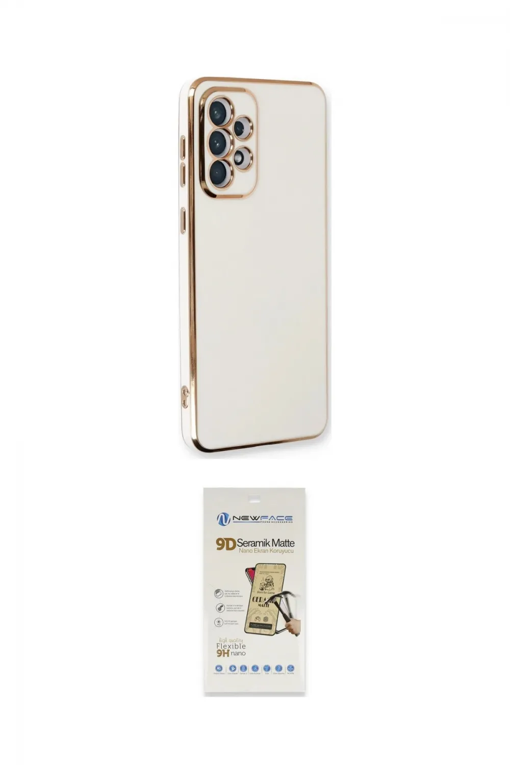 ieg™ Galaxy A33 5G Kılıf Yankı Serisi - Siyah Mat Seramik Nano Ekran Koruyucu