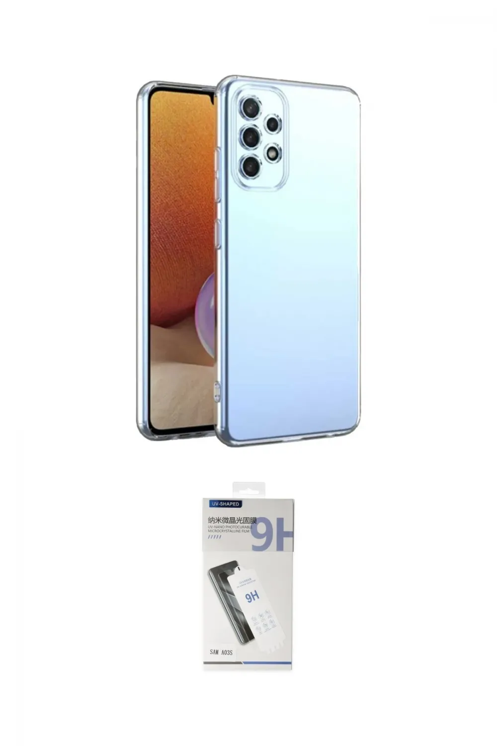 ieg™ Galaxy A33 5G Kılıf Zirve Doku - Şeffaf Uv Polymer Nano Ekran Koruyucu