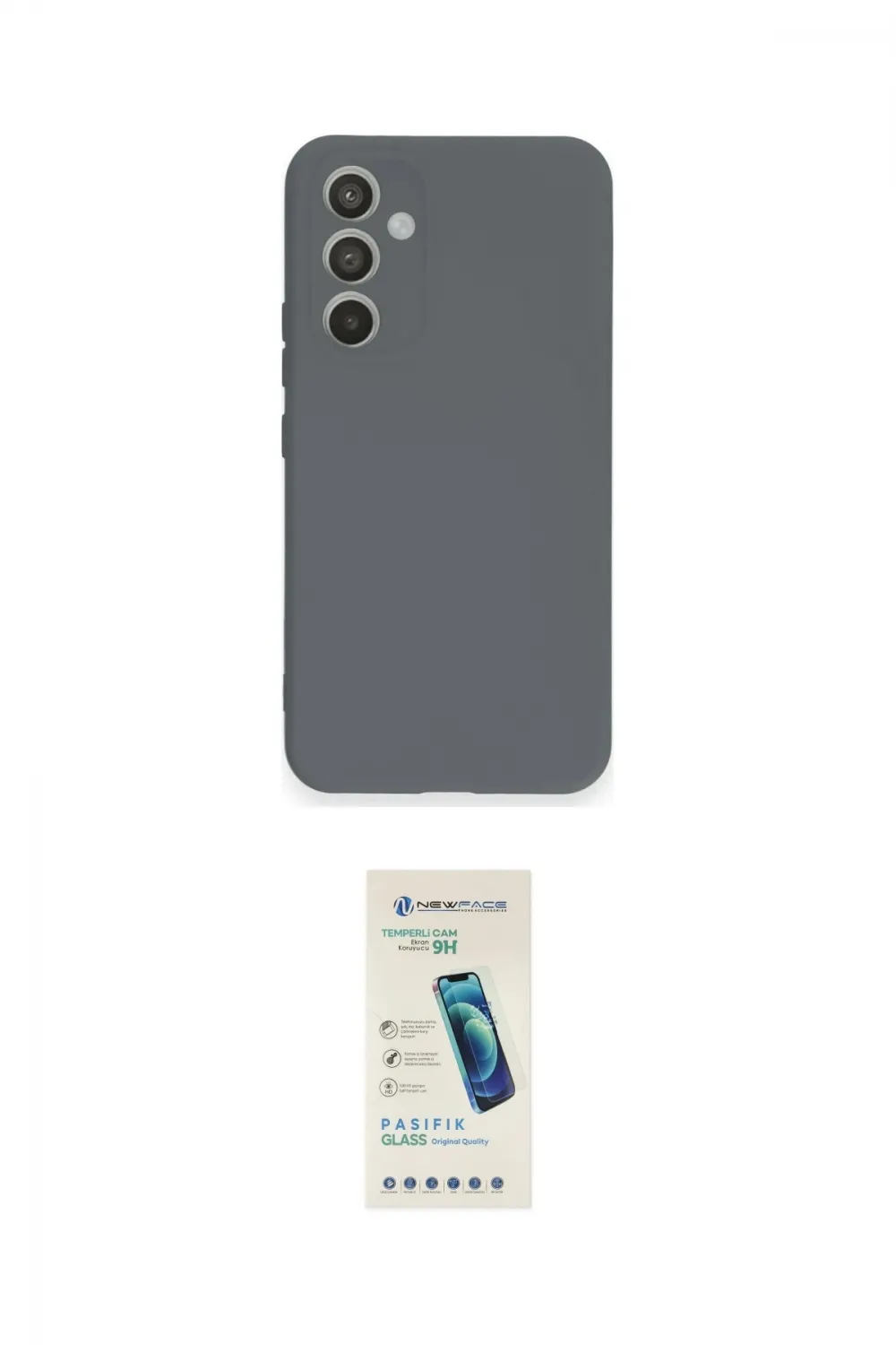 ieg™ Galaxy A34 5G Kılıf Ahenk Serisi - Şeffaf Pasifik Cam Ekran Koruyucu