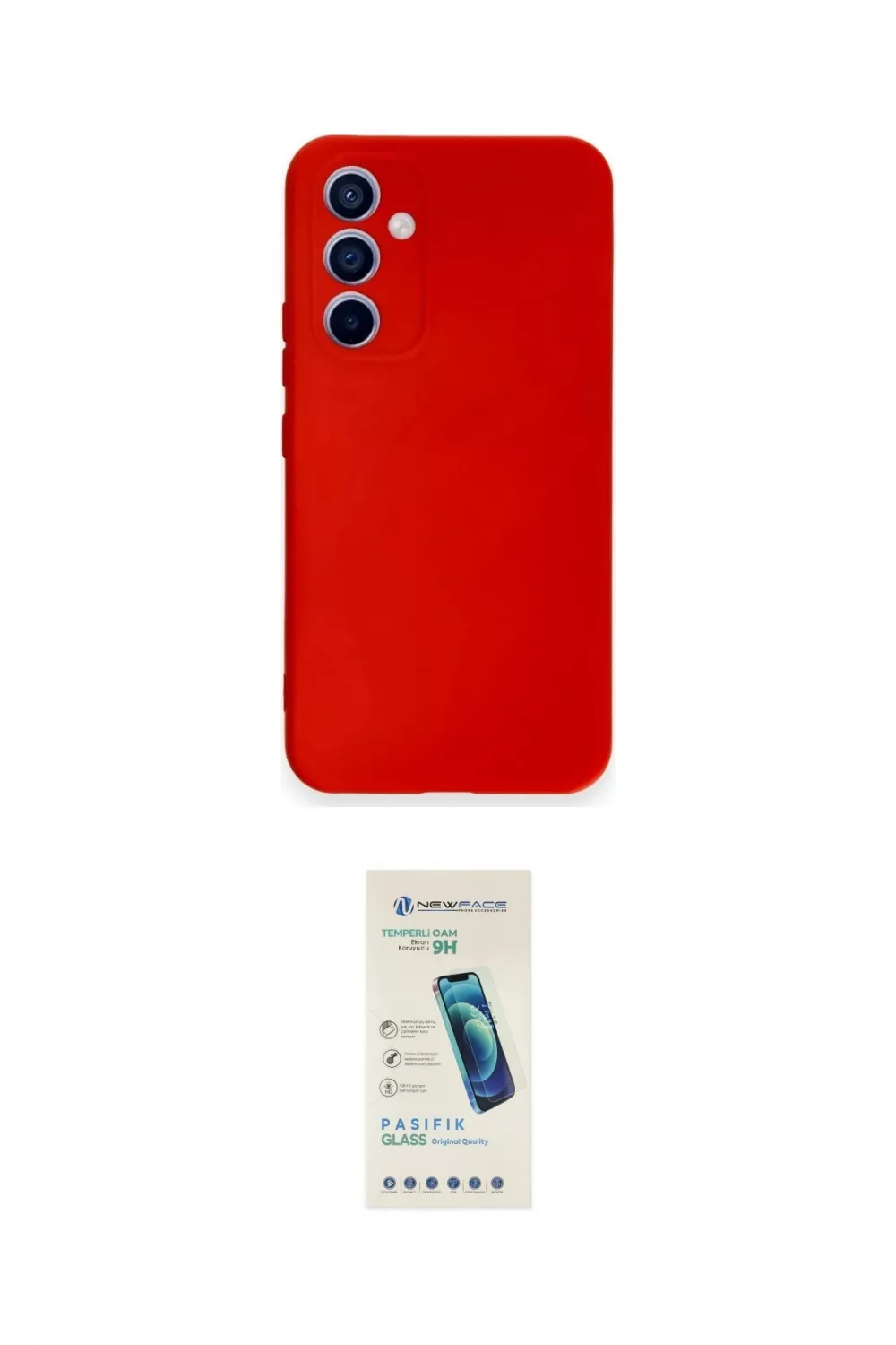 ieg™ Galaxy A34 5G Kılıf Ahenk Serisi - Şeffaf Pasifik Cam Ekran Koruyucu