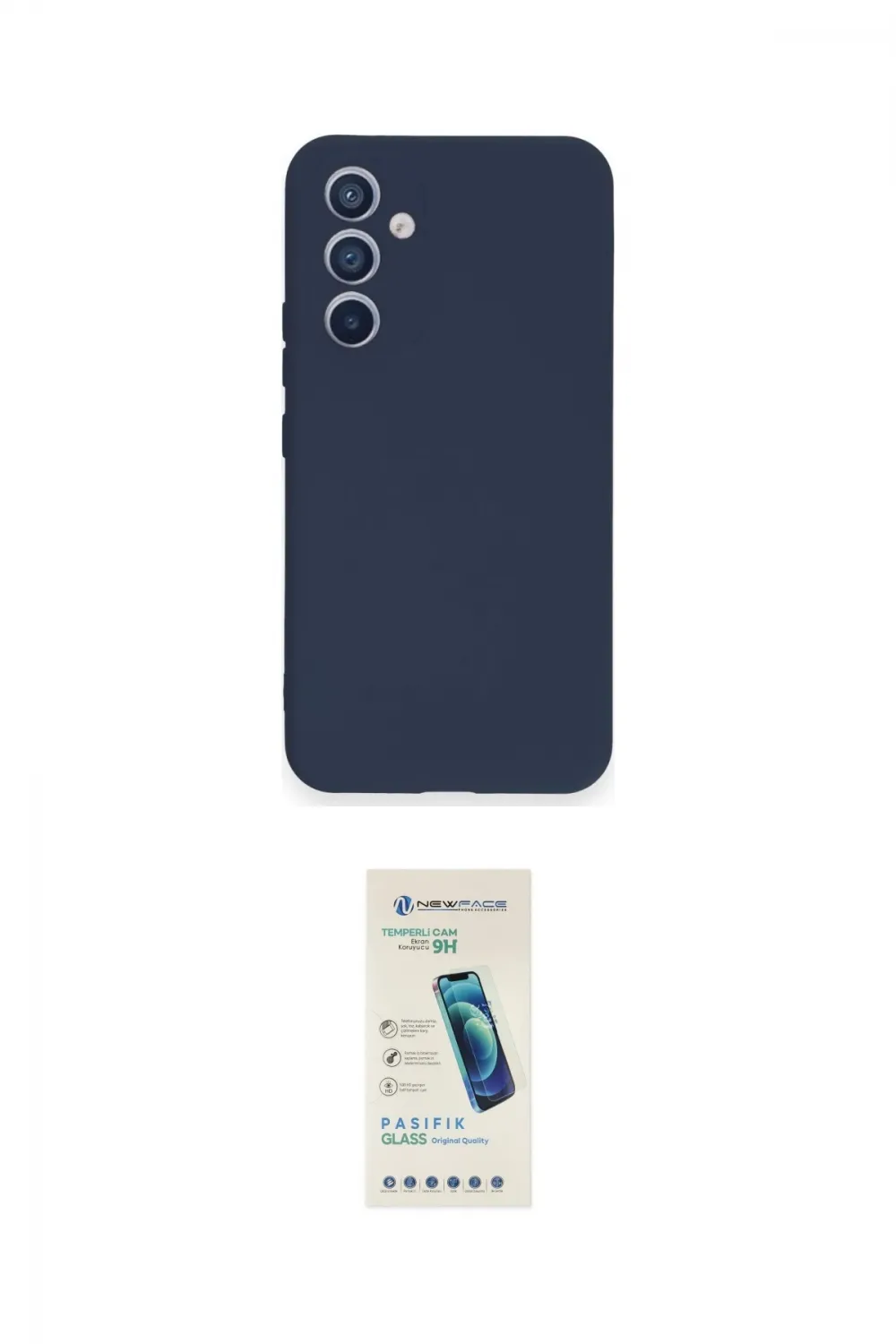 ieg™ Galaxy A34 5G Kılıf Ahenk Serisi - Şeffaf Pasifik Cam Ekran Koruyucu