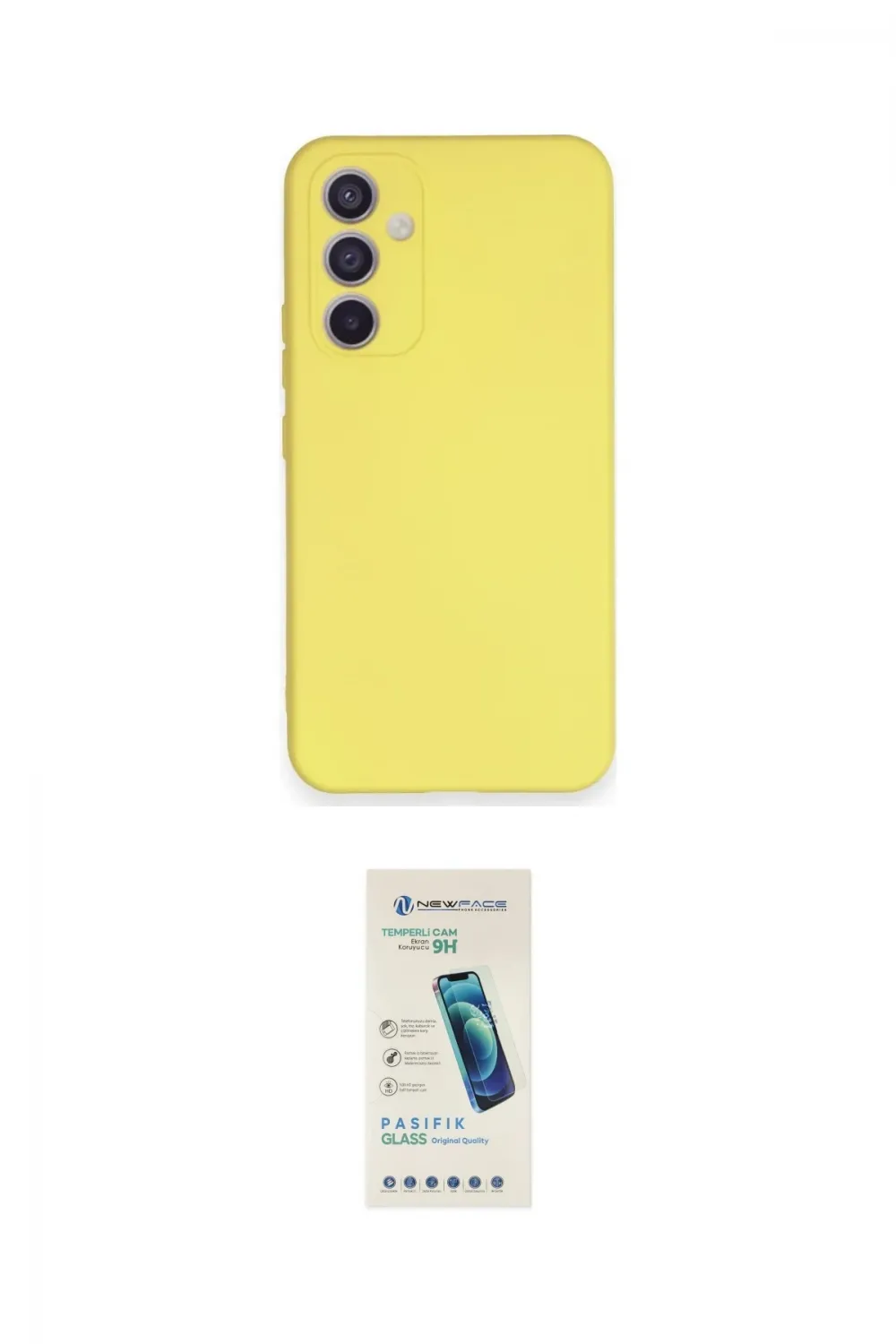 ieg™ Galaxy A34 5G Kılıf Ahenk Serisi - Şeffaf Pasifik Cam Ekran Koruyucu