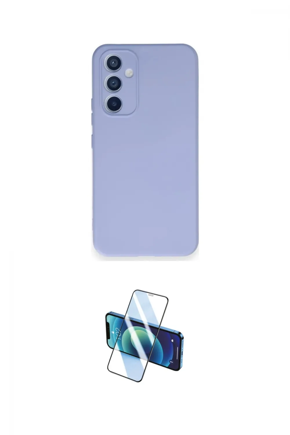 ieg™ Galaxy A34 5G Kılıf Ahenk Serisi - Siyah 3D Antistatik Cam Ekran Koruyucu