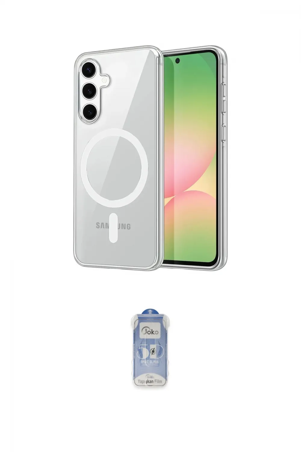 ieg™ Galaxy A35 5G Kılıf Ahenk Minimal Serisi - Siyah Joko Magic 5D Cam