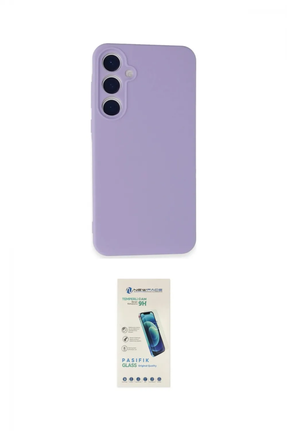 ieg™ Galaxy A35 5G Kılıf Ahenk Serisi - Şeffaf Pasifik Cam Ekran Koruyucu