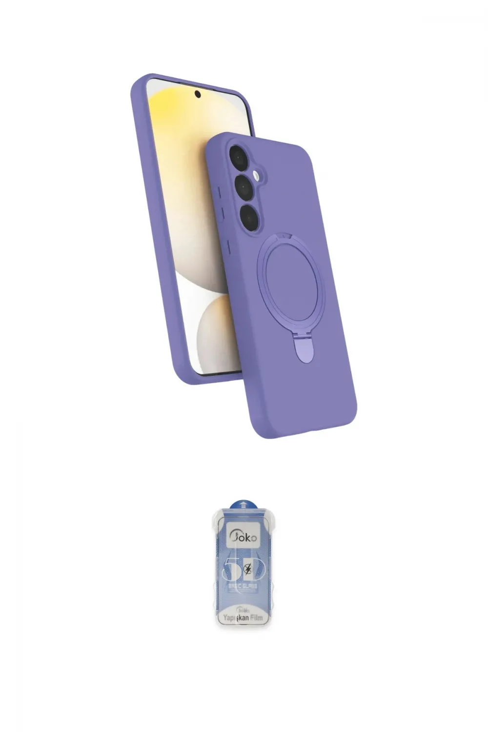ieg™ Galaxy A35 5G Kılıf İz Işık Koleksiyonu - Siyah Joko Magic 5D Cam