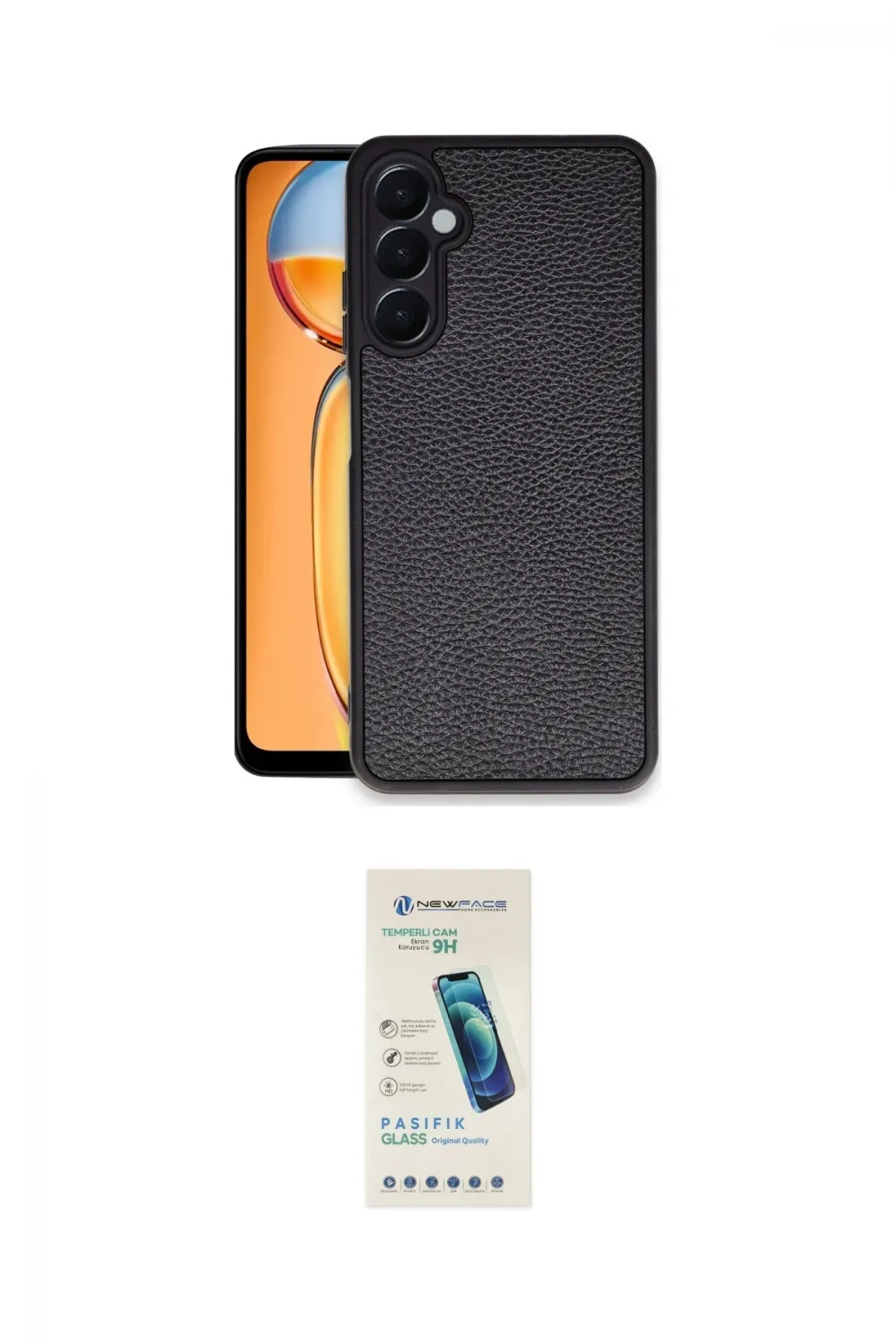 ieg™ Galaxy A35 5G Kılıf Kıvılcım Işık Serisi - Şeffaf Pasifik Cam Ekran Koruyucu