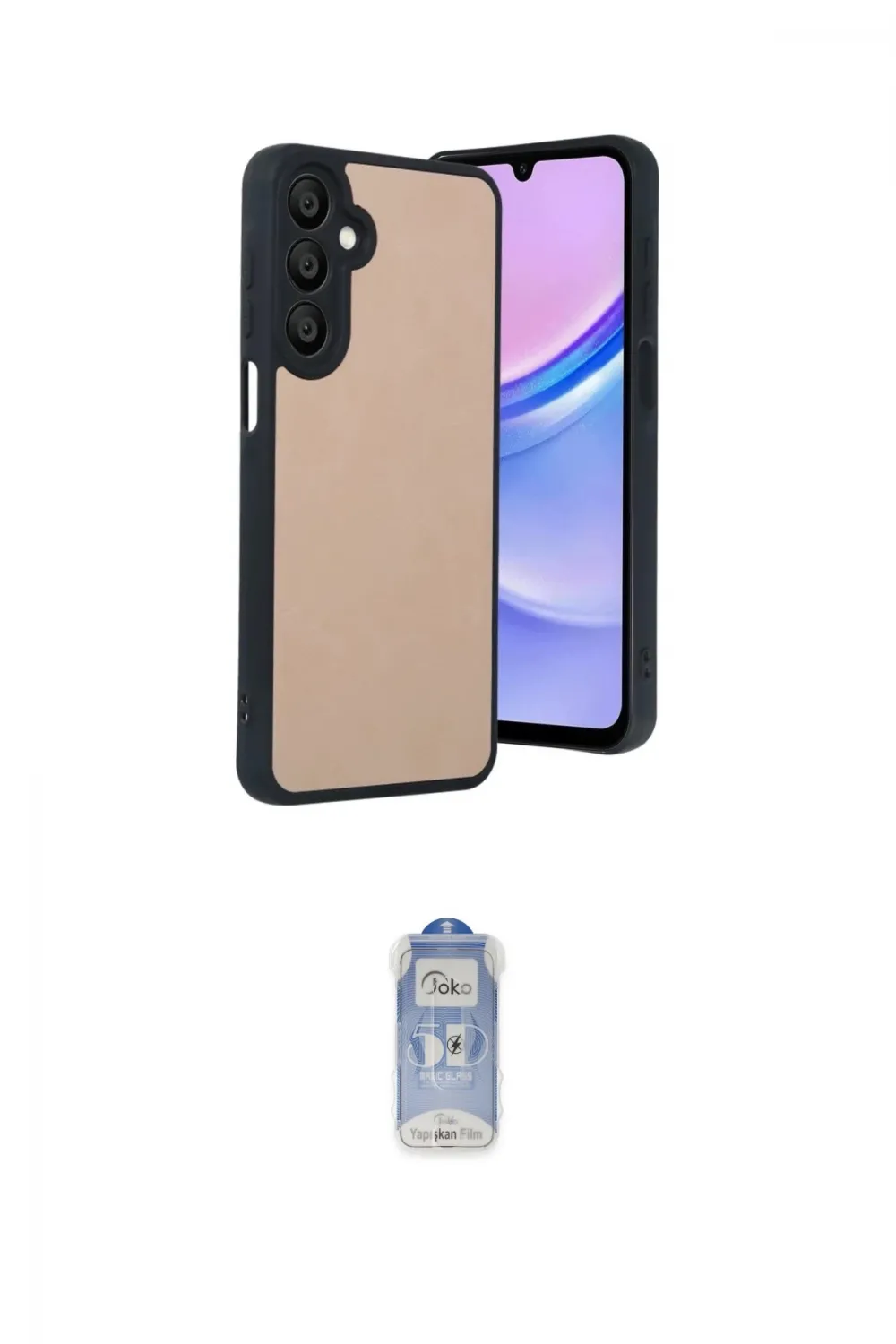 ieg™ Galaxy A35 5G Kılıf Kıvılcım Işık Serisi - Siyah Joko Magic 5D Cam