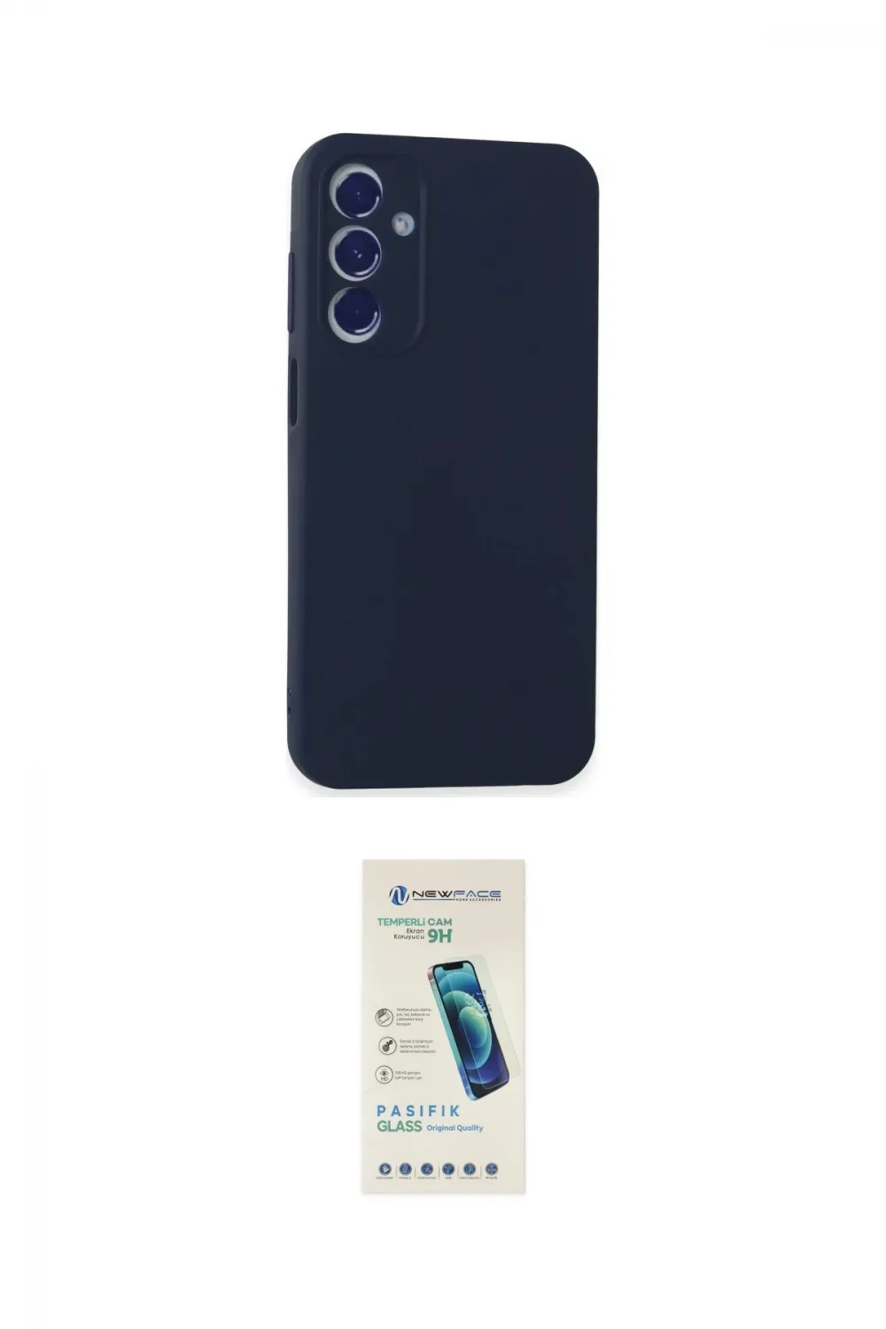 ieg™ Galaxy A35 5G Kılıf Kozmos Yansıma Özel Seri - Şeffaf Pasifik Cam Ekran Koruyucu