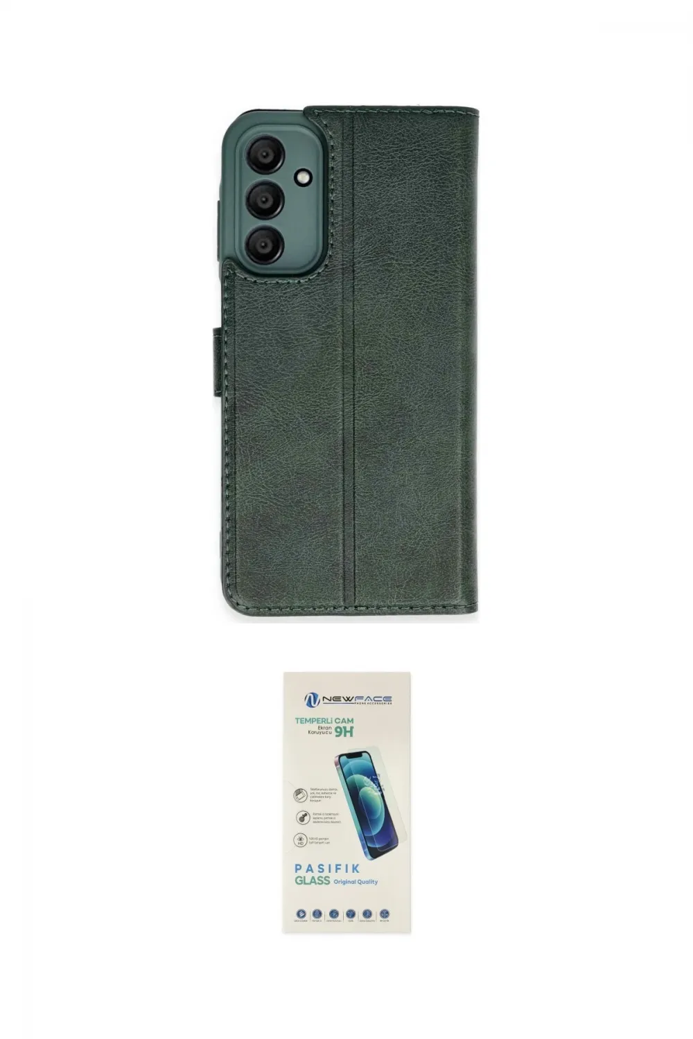 ieg™ Galaxy A35 5G Kılıf Siluet Işık Serisi - Şeffaf Pasifik Cam Ekran Koruyucu