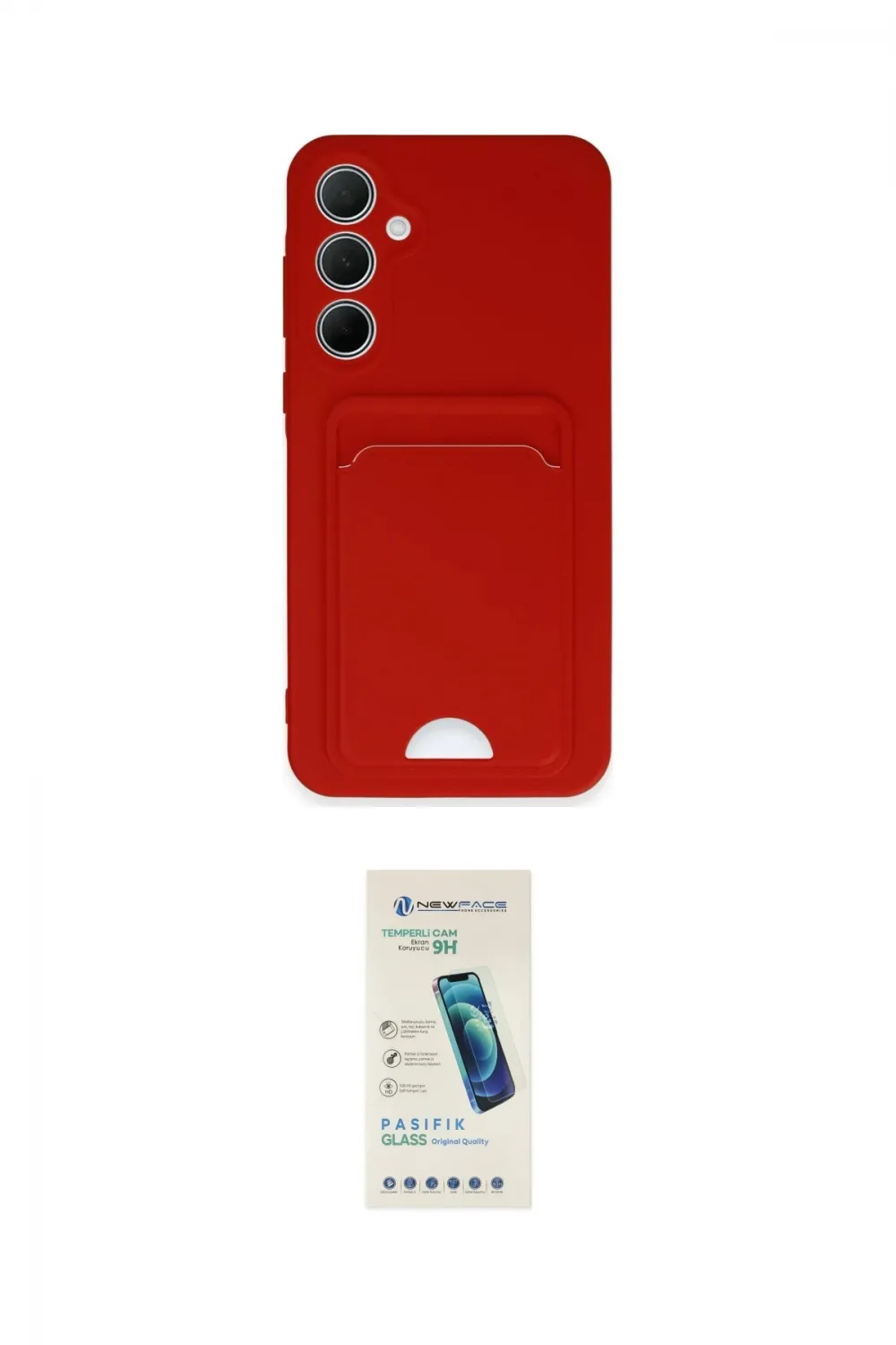 ieg™ Galaxy A35 5G Kılıf Vadi Çizgi Prime - Şeffaf Pasifik Cam Ekran Koruyucu
