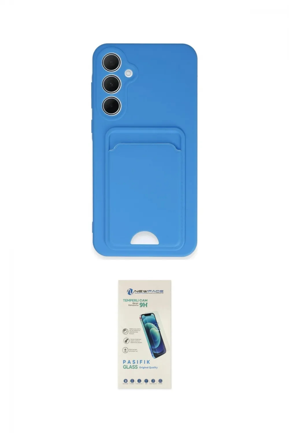ieg™ Galaxy A35 5G Kılıf Vadi Çizgi Prime - Şeffaf Pasifik Cam Ekran Koruyucu