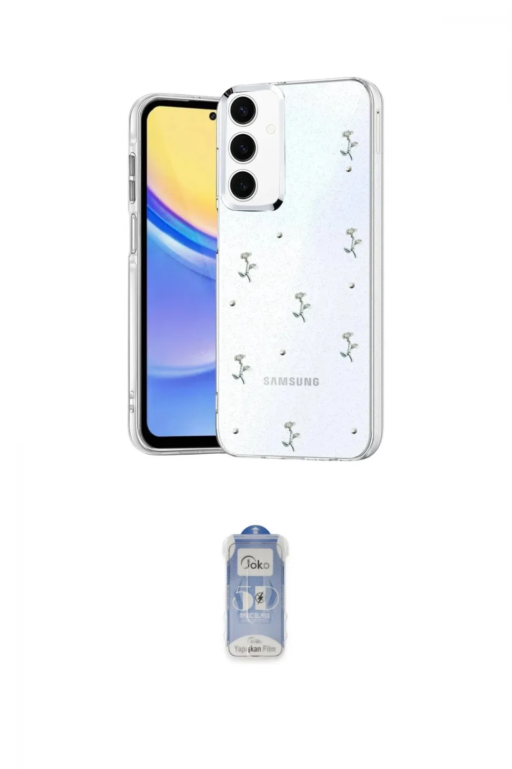 ieg™ Galaxy A35 5G Kılıf Yörünge Form - Siyah Joko Magic 5D Cam