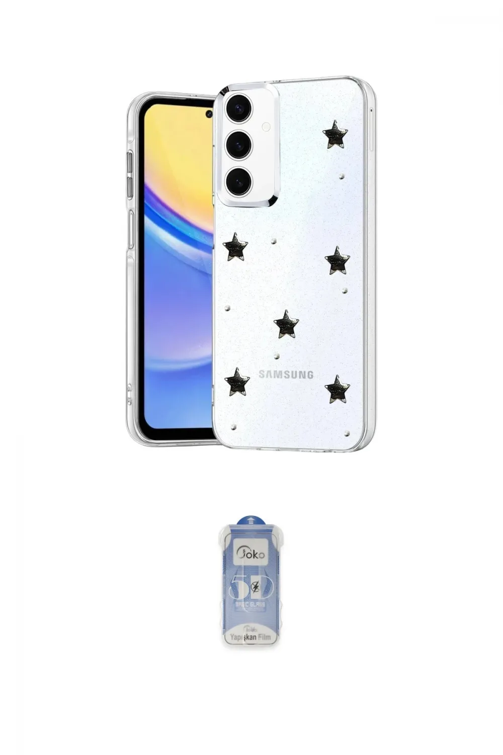 ieg™ Galaxy A35 5G Kılıf Yörünge Form - Siyah Joko Magic 5D Cam