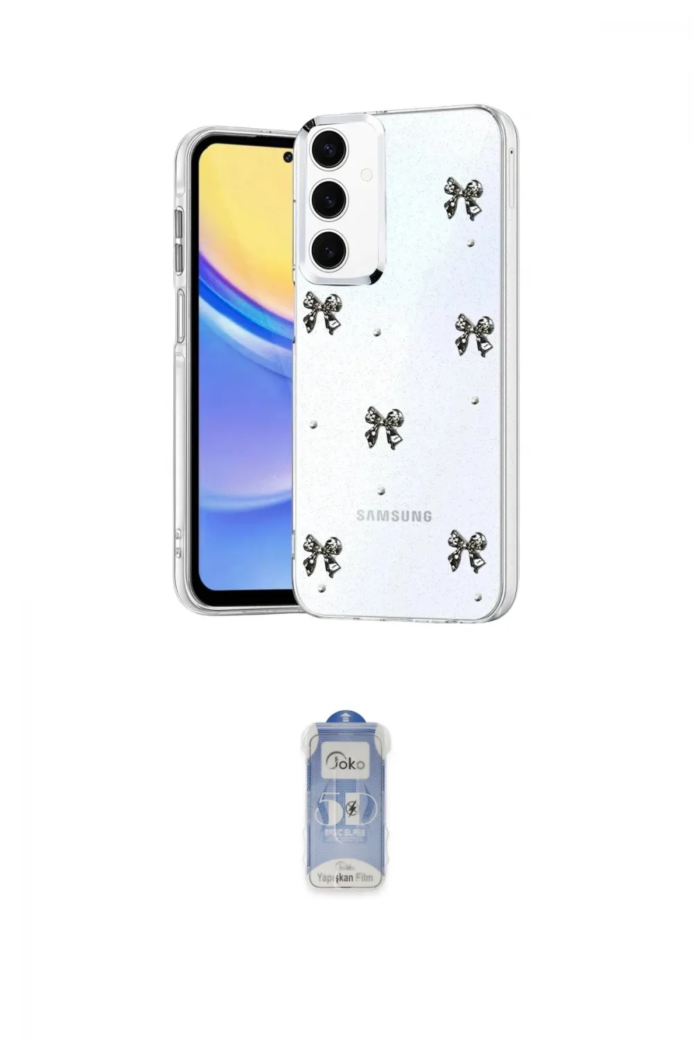 ieg™ Galaxy A35 5G Kılıf Yörünge Form - Siyah Joko Magic 5D Cam