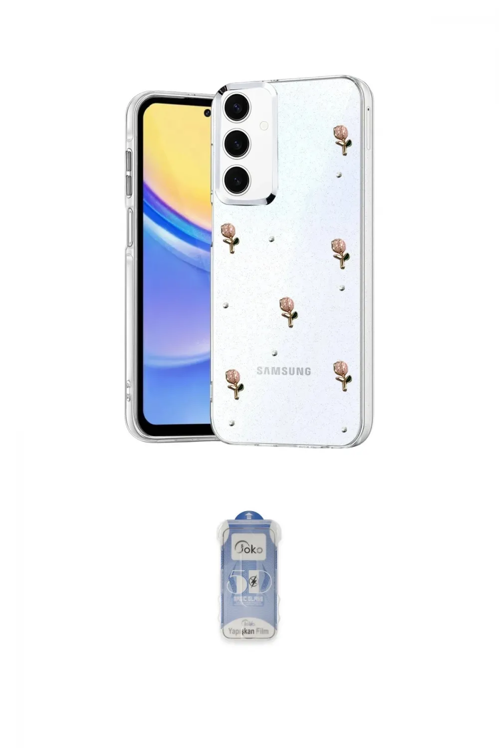 ieg™ Galaxy A35 5G Kılıf Yörünge Form - Siyah Joko Magic 5D Cam