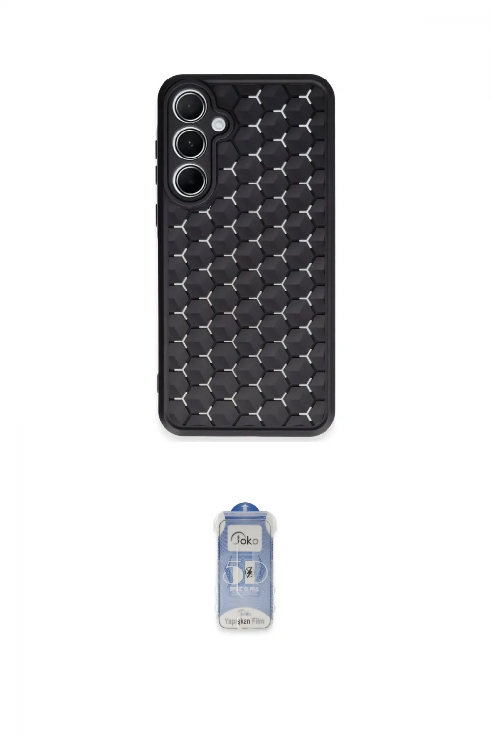 ieg™ Galaxy A35 5G Kılıf Zirve Form - Siyah Joko Magic 5D Cam