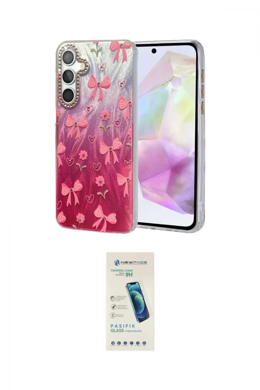 ieg™ Galaxy A35 5G Kılıf Zirve Modern Prime - Şeffaf Pasifik Cam Ekran Koruyucu