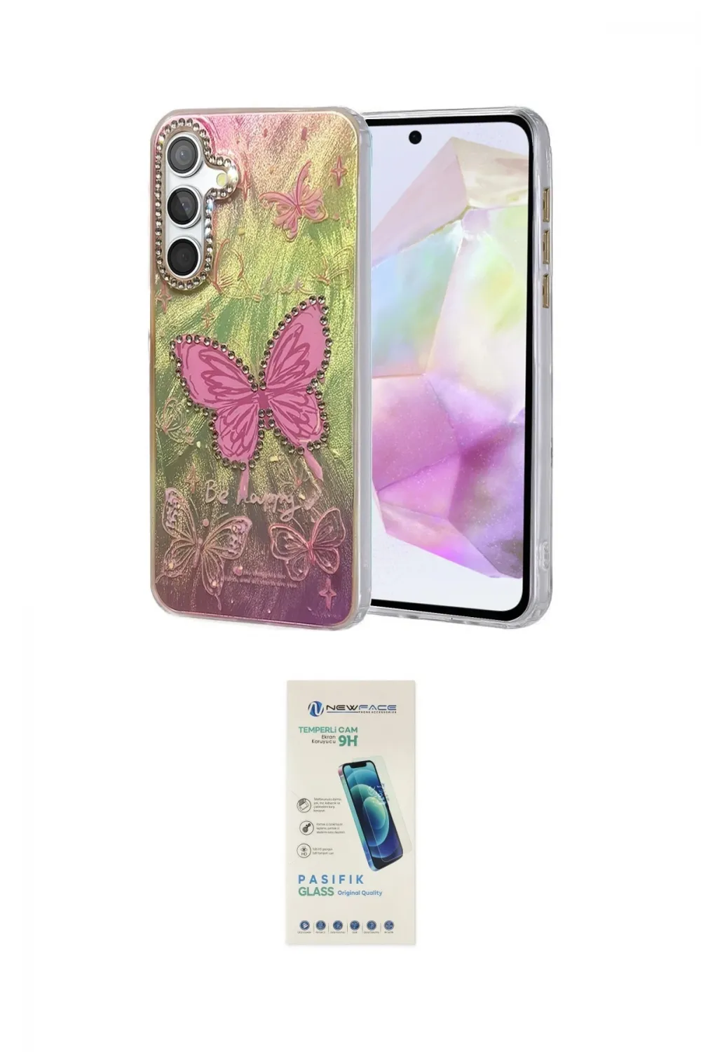 ieg™ Galaxy A35 5G Kılıf Zirve Modern Prime - Şeffaf Pasifik Cam Ekran Koruyucu