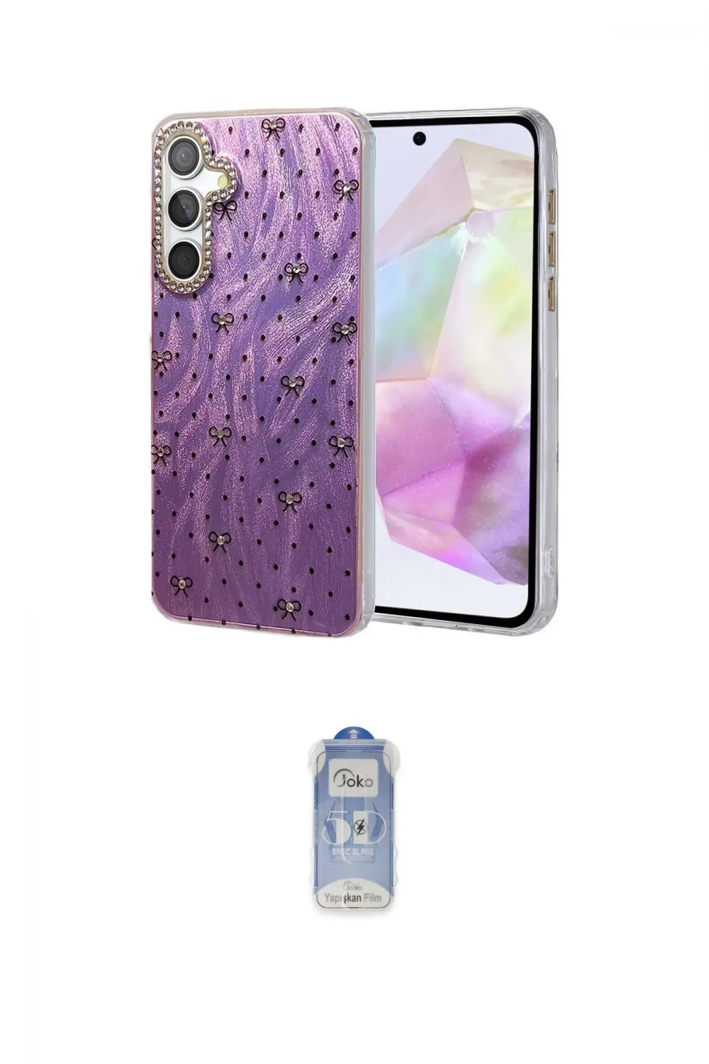 ieg™ Galaxy A35 5G Kılıf Zirve Modern Prime - Siyah Joko Magic 5D Cam