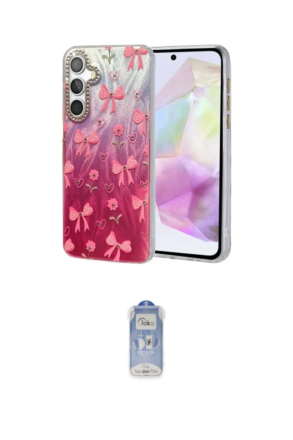 ieg™ Galaxy A35 5G Kılıf Zirve Modern Prime - Siyah Joko Magic 5D Cam