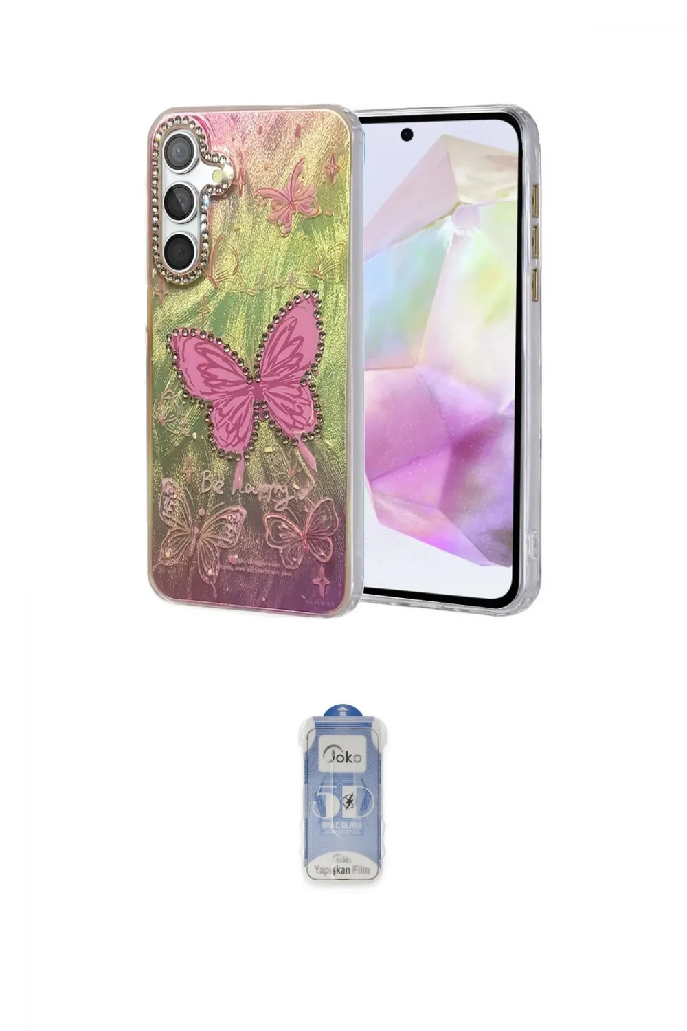 ieg™ Galaxy A35 5G Kılıf Zirve Modern Prime - Siyah Joko Magic 5D Cam