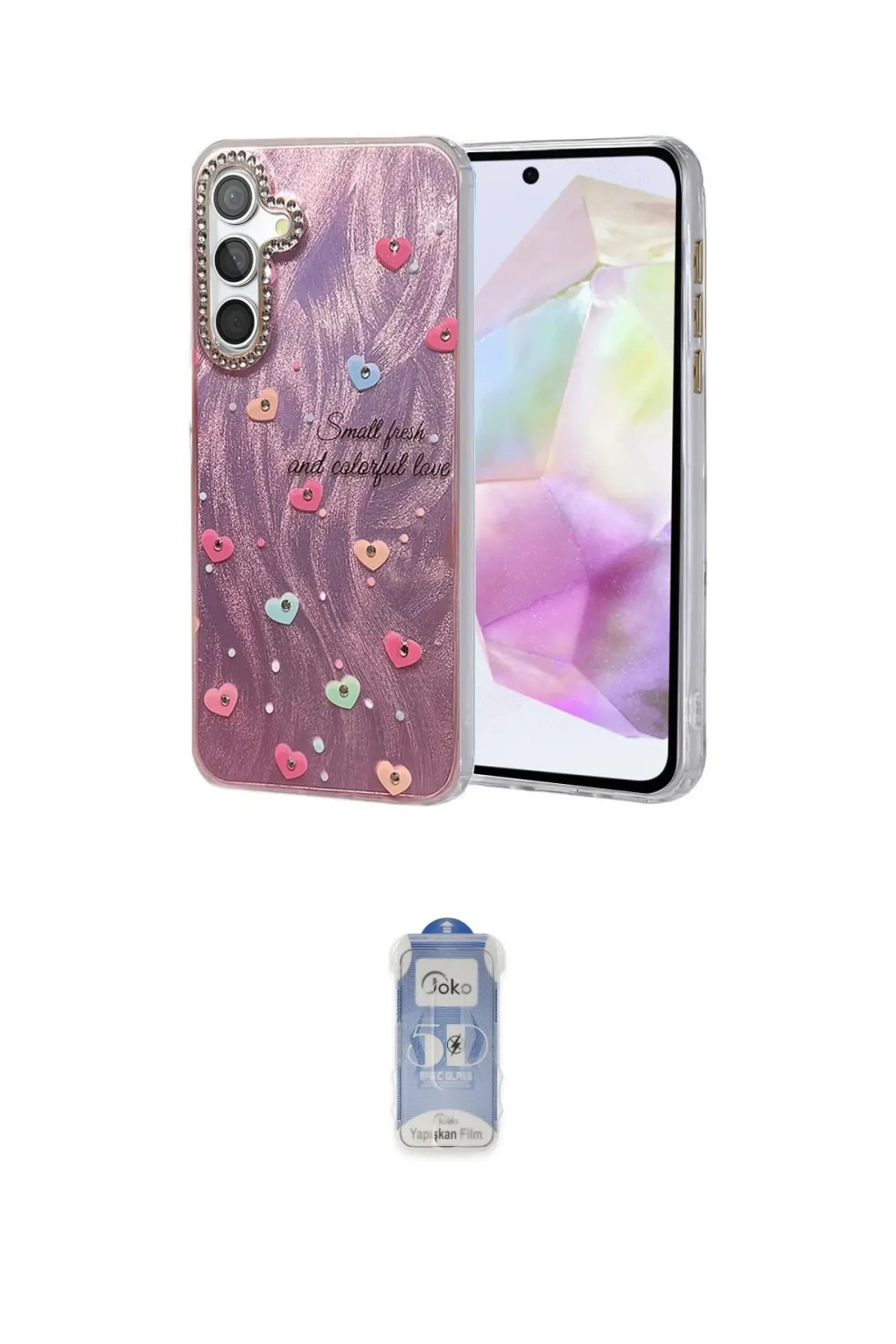 ieg™ Galaxy A35 5G Kılıf Zirve Modern Prime - Siyah Joko Magic 5D Cam