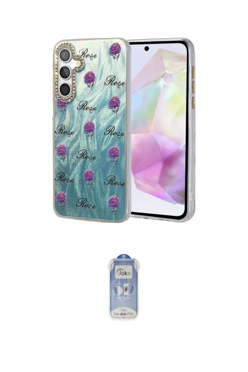ieg™ Galaxy A35 5G Kılıf Zirve Modern Prime - Siyah Joko Magic 5D Cam
