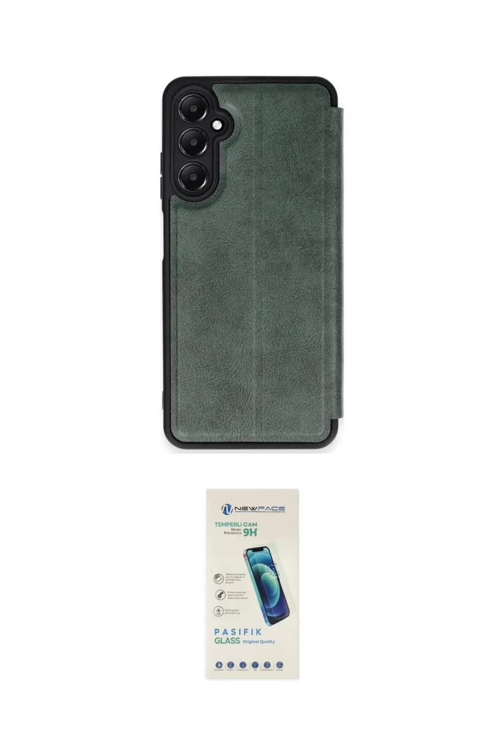 ieg™ Galaxy A35 5G Kılıf Zirve Yansıma Serisi - Şeffaf Pasifik Cam Ekran Koruyucu