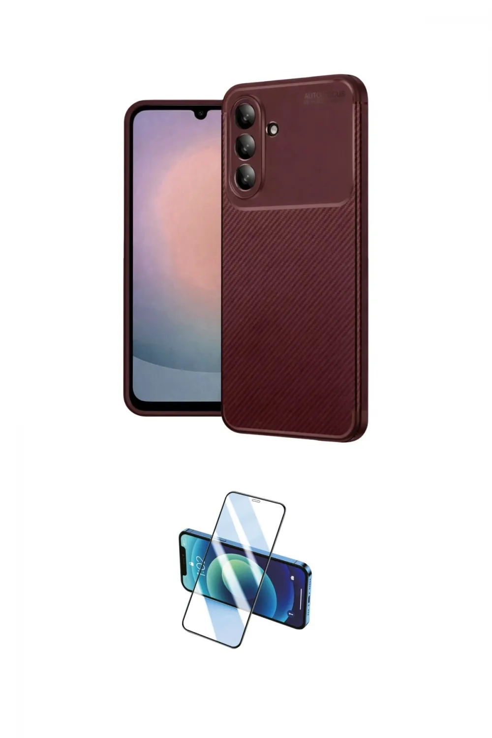 ieg™ Galaxy A36 Kılıf Eksen Form Prime - Siyah 3D Antistatik Seramik Nano Ekran Koruyucu
