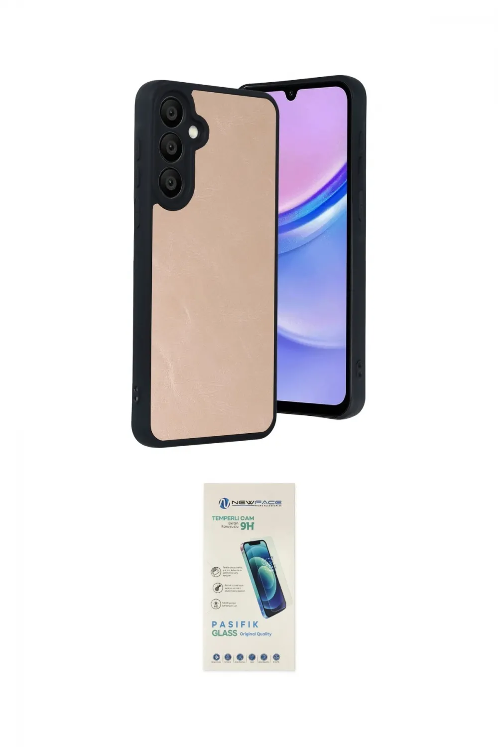 ieg™ Galaxy A37 5G Kılıf Kıvılcım Işık Serisi - Şeffaf Pasifik Cam Ekran Koruyucu